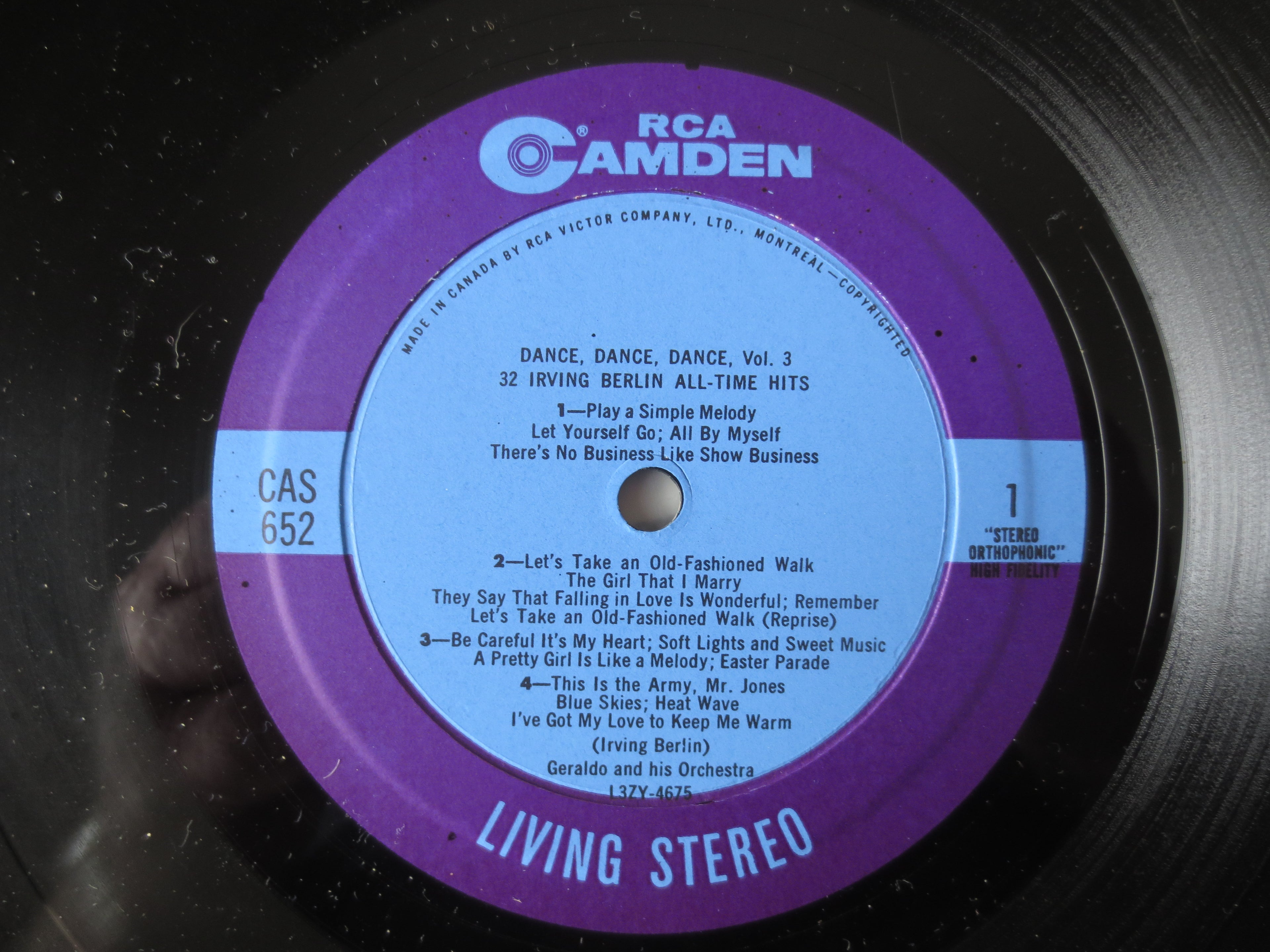 Geraldo & His Orchestra – Dance, Dance, Dance! Vol. 3 (1961) Vinyl LP