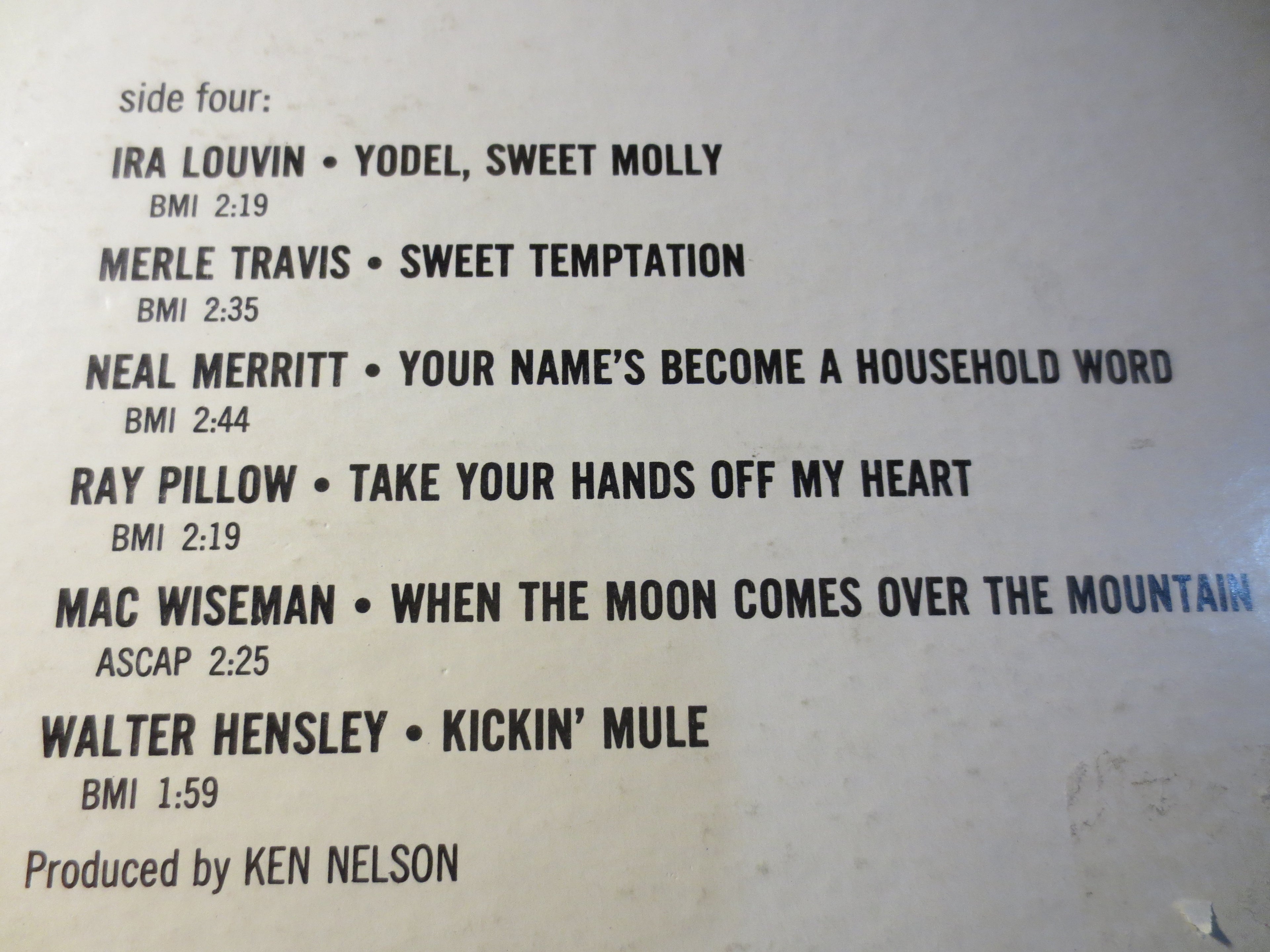 The World of Country Music (1965) Double Vinyl LP