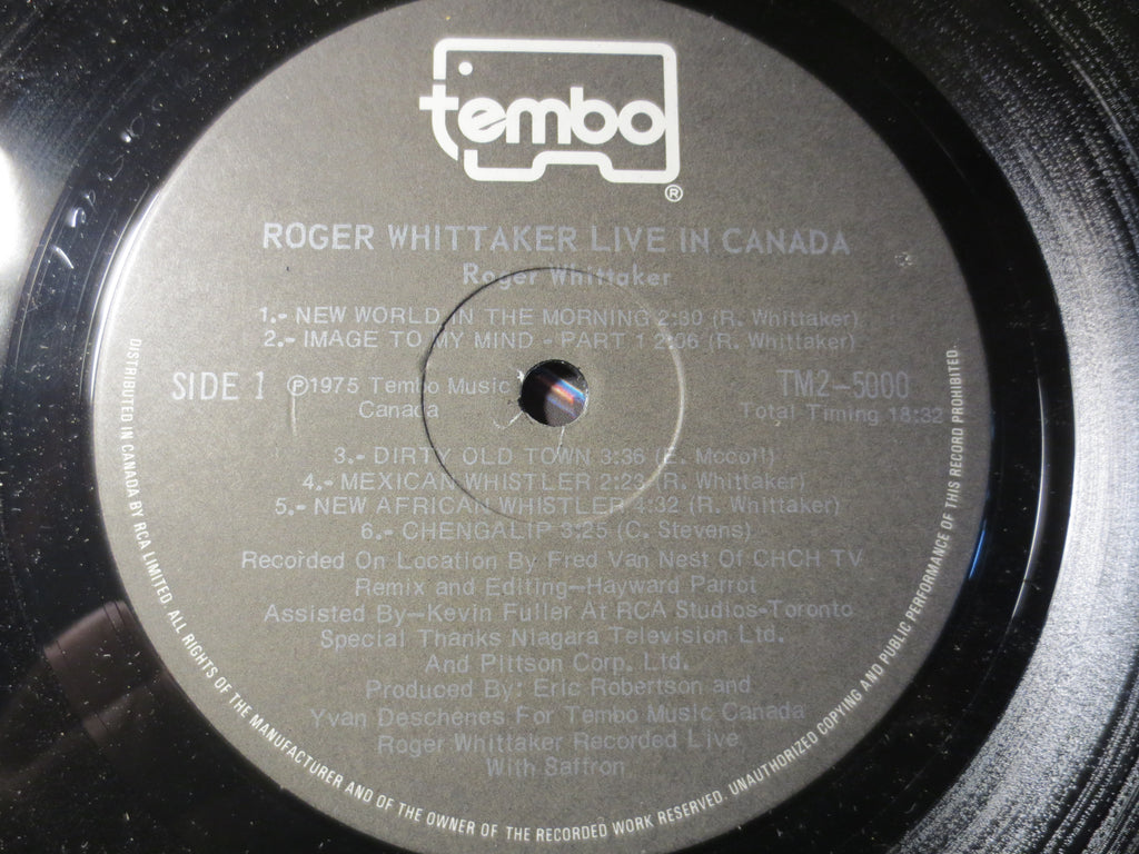 Roger Whittaker – Live in Canada (1975) Vinyl LP