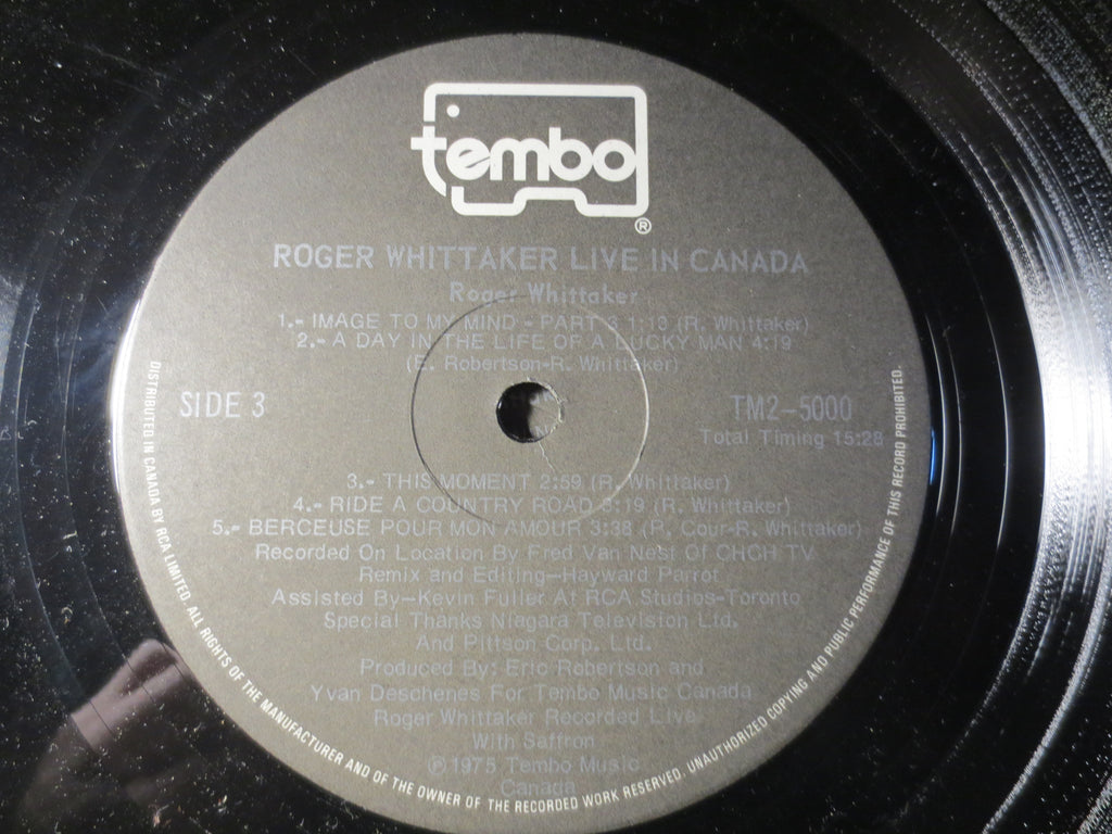 Roger Whittaker – Live in Canada (1975) Vinyl LP