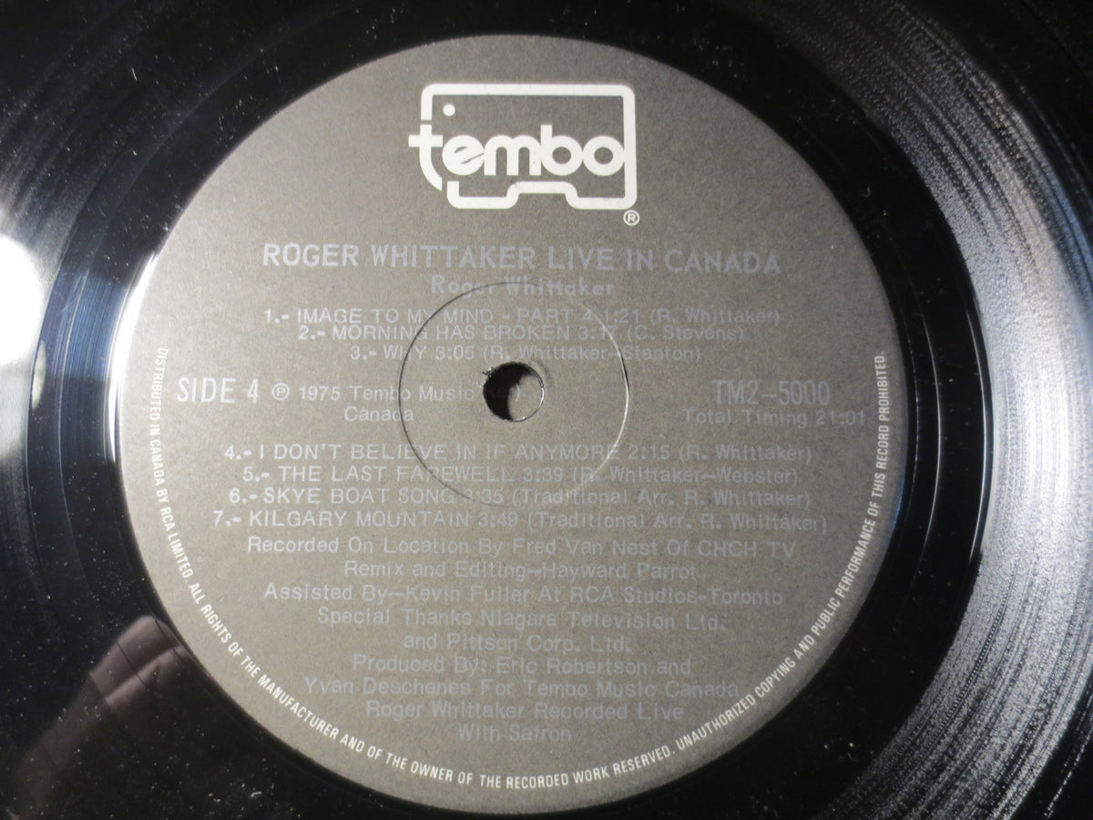 Roger Whittaker – Live in Canada (1975) Vinyl LP