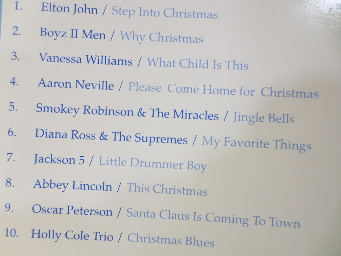 CHRISTMAS Cd, CHRISTMAS Music, CHRISTMAS Song, Elton John Cd, Jackson 5 Cd, Holly Cole Cd, Aaron Neville Cd, Compact Discs