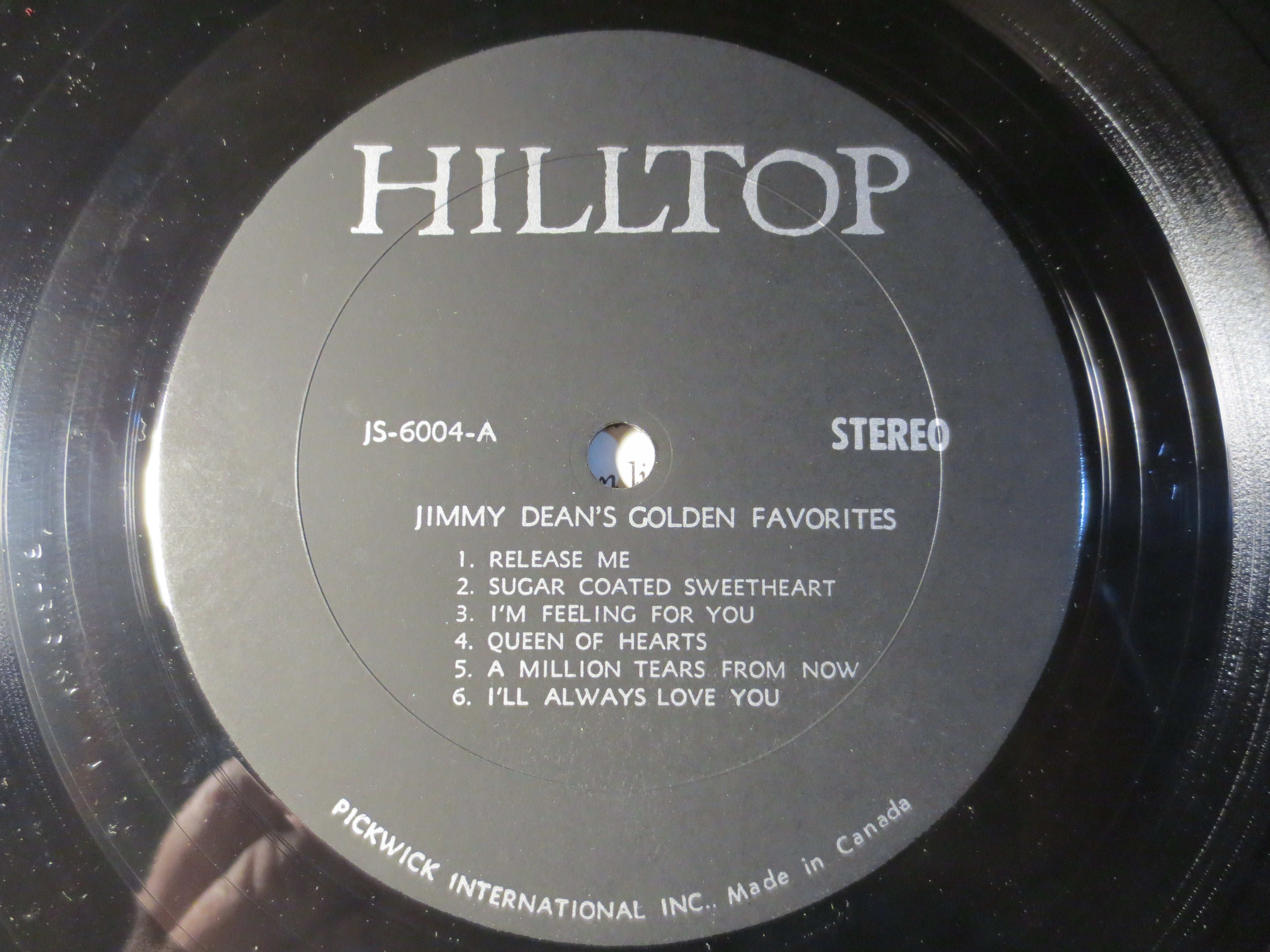 Jimmy Dean – Golden Favorites (1964) Vinyl LP