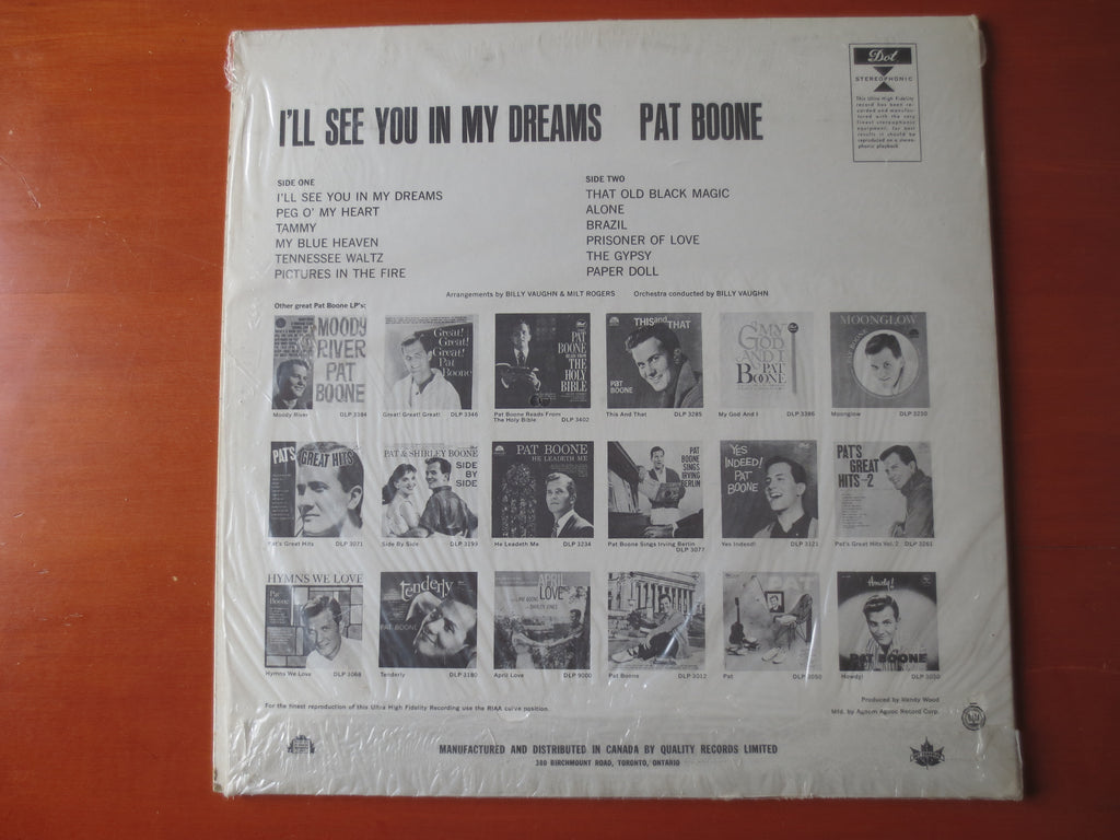 Pat Boone – I'll See You in My Dreams (1962) Vinyl LP