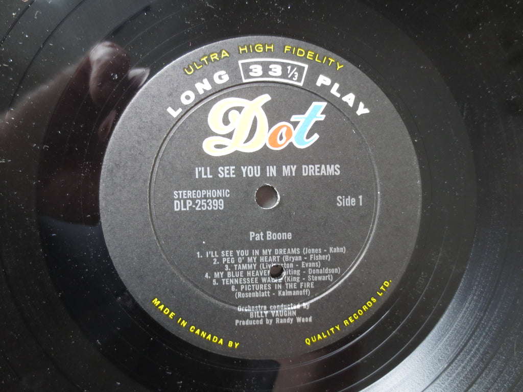 Pat Boone – I'll See You in My Dreams (1962) Vinyl LP