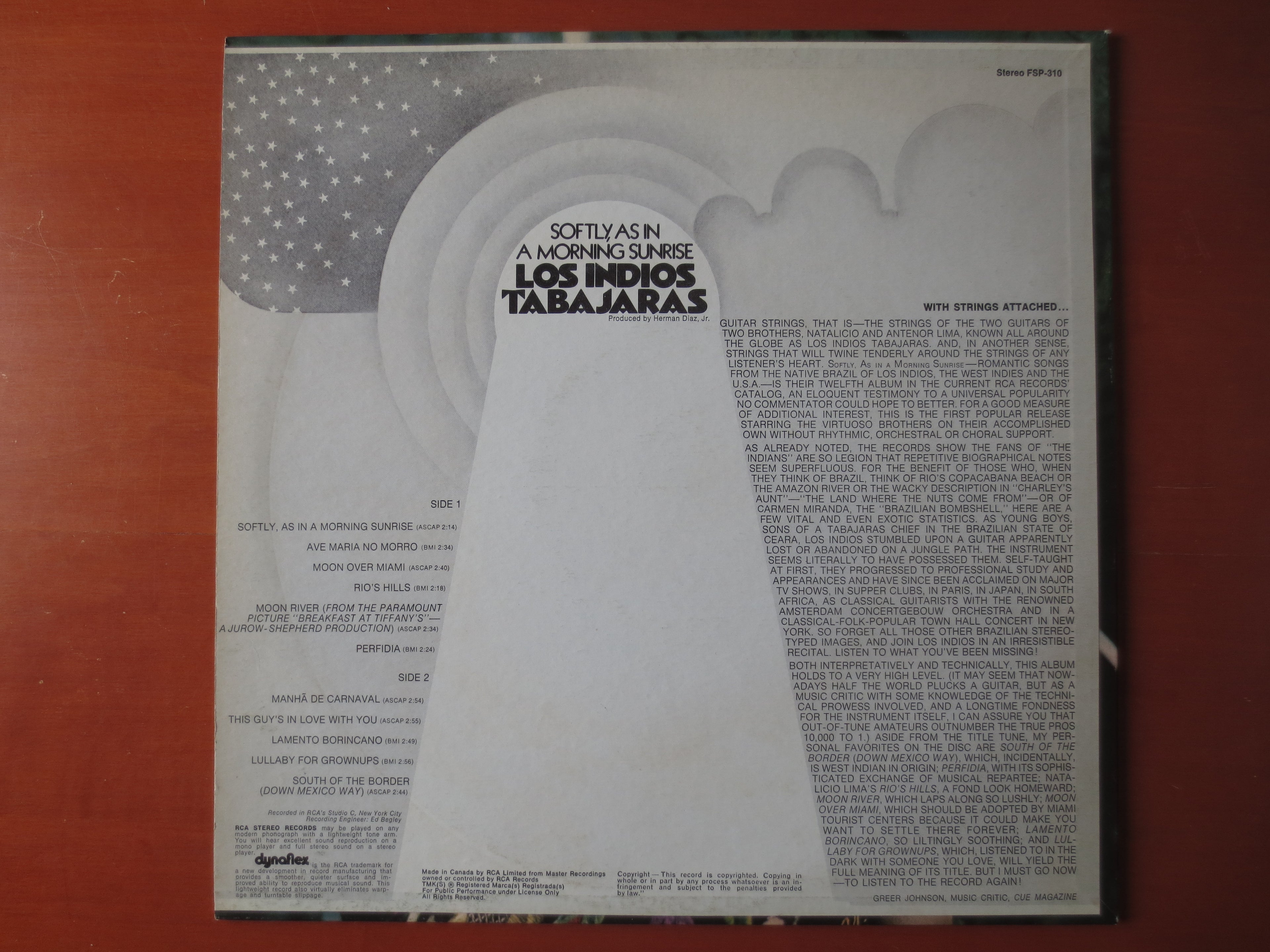 Los Indios Tabajaras – Softly As In a Morning Sunrise (1972) Vinyl LP