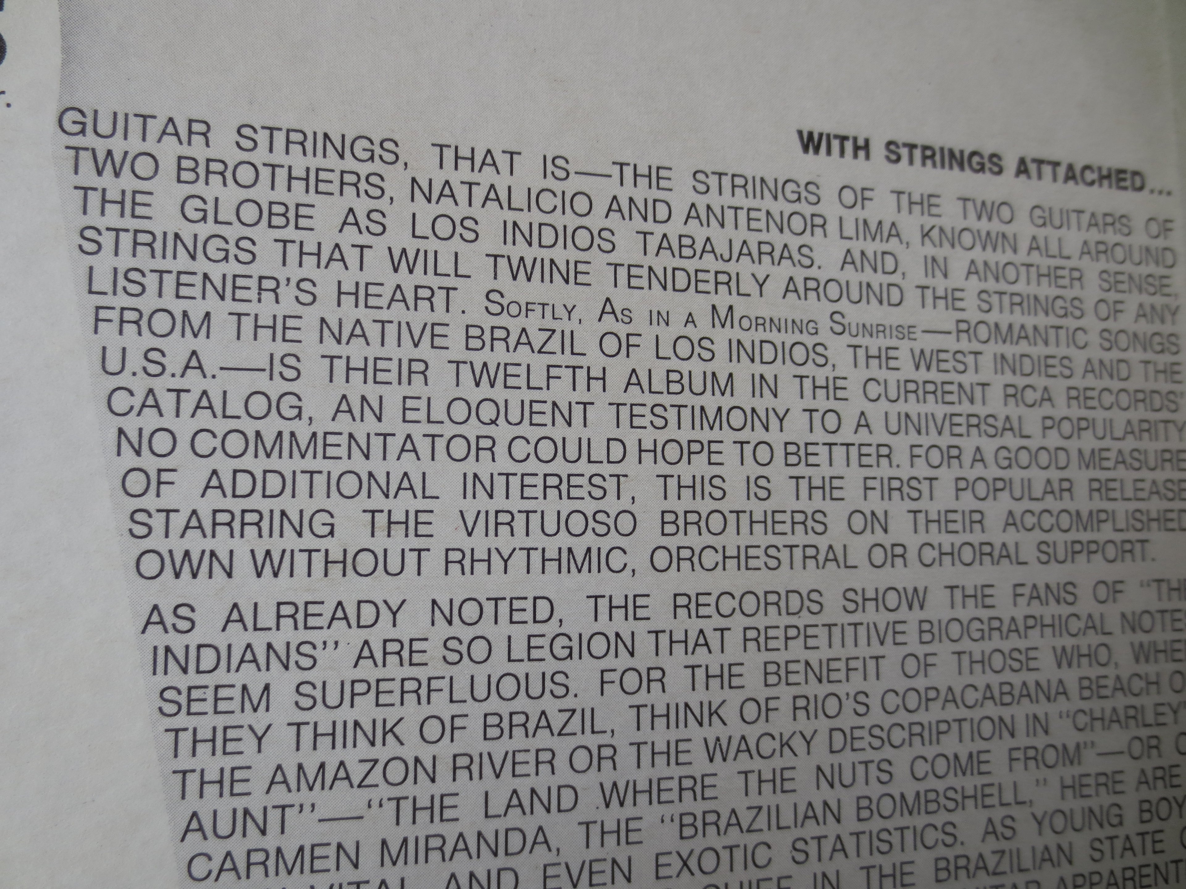 Los Indios Tabajaras – Softly As In a Morning Sunrise (1972) Vinyl LP