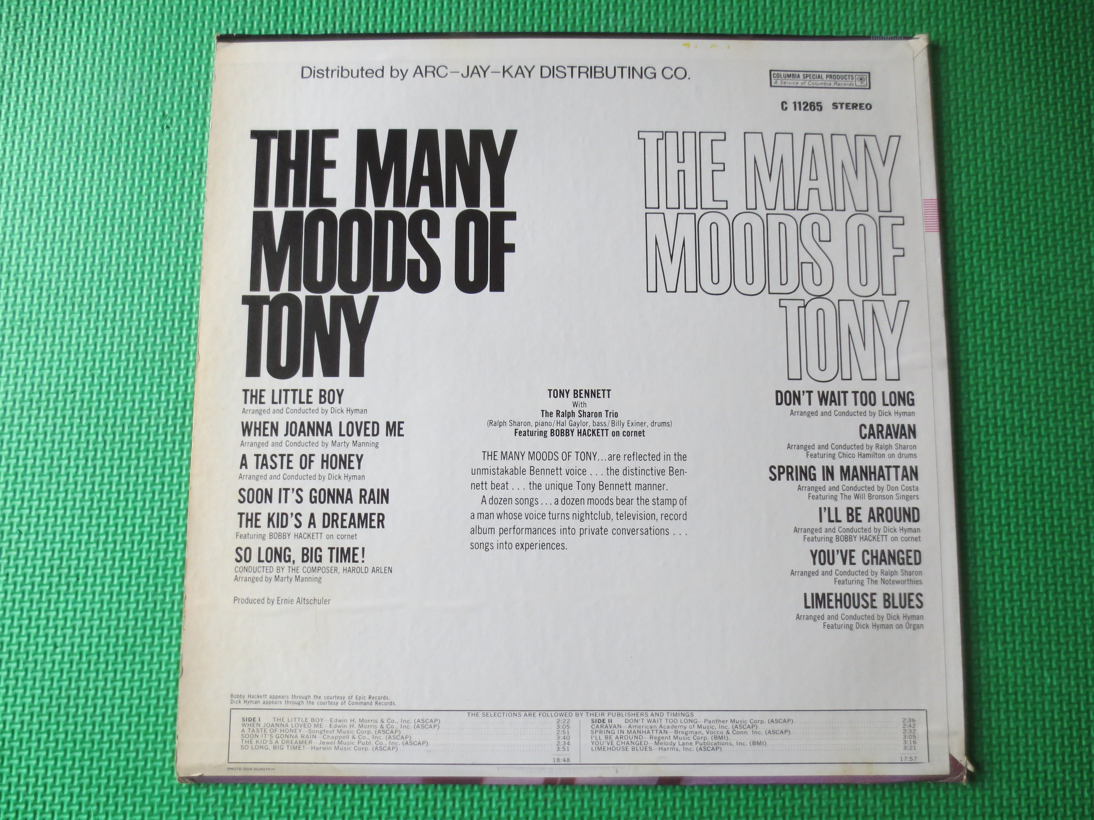 Tony Bennett – The Many Moods of Tony (1977) Vinyl LP