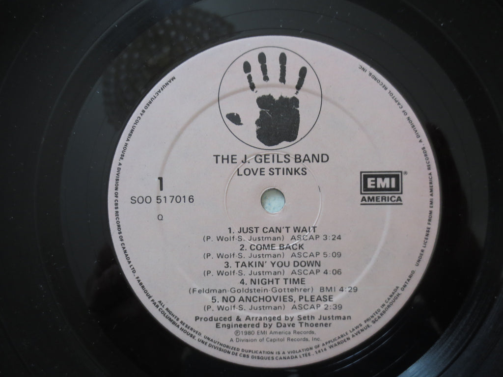 The J. Geils Band – Love Stinks (1980) Vinyl LP