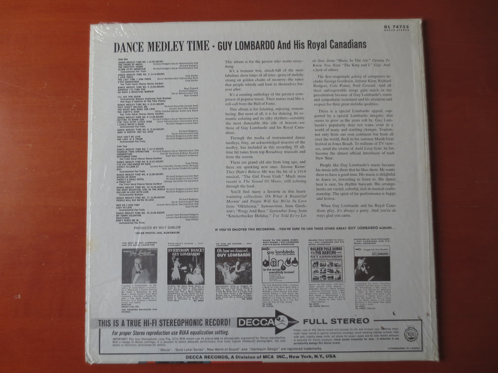 Guy Lombardo – Dance Medley (1980) Vinyl LP