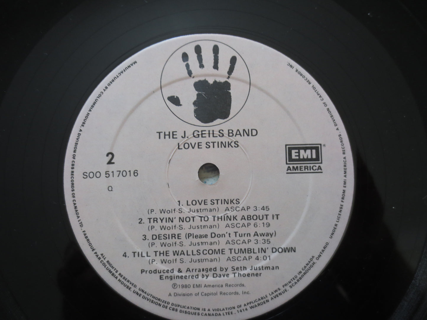 The J. GEILS BAND, LOVE Stinks, Rock Record, Rock Vinyl, Vintage Vinyl, Record Vinyl, Record, Vinyl Record, 1980 Records