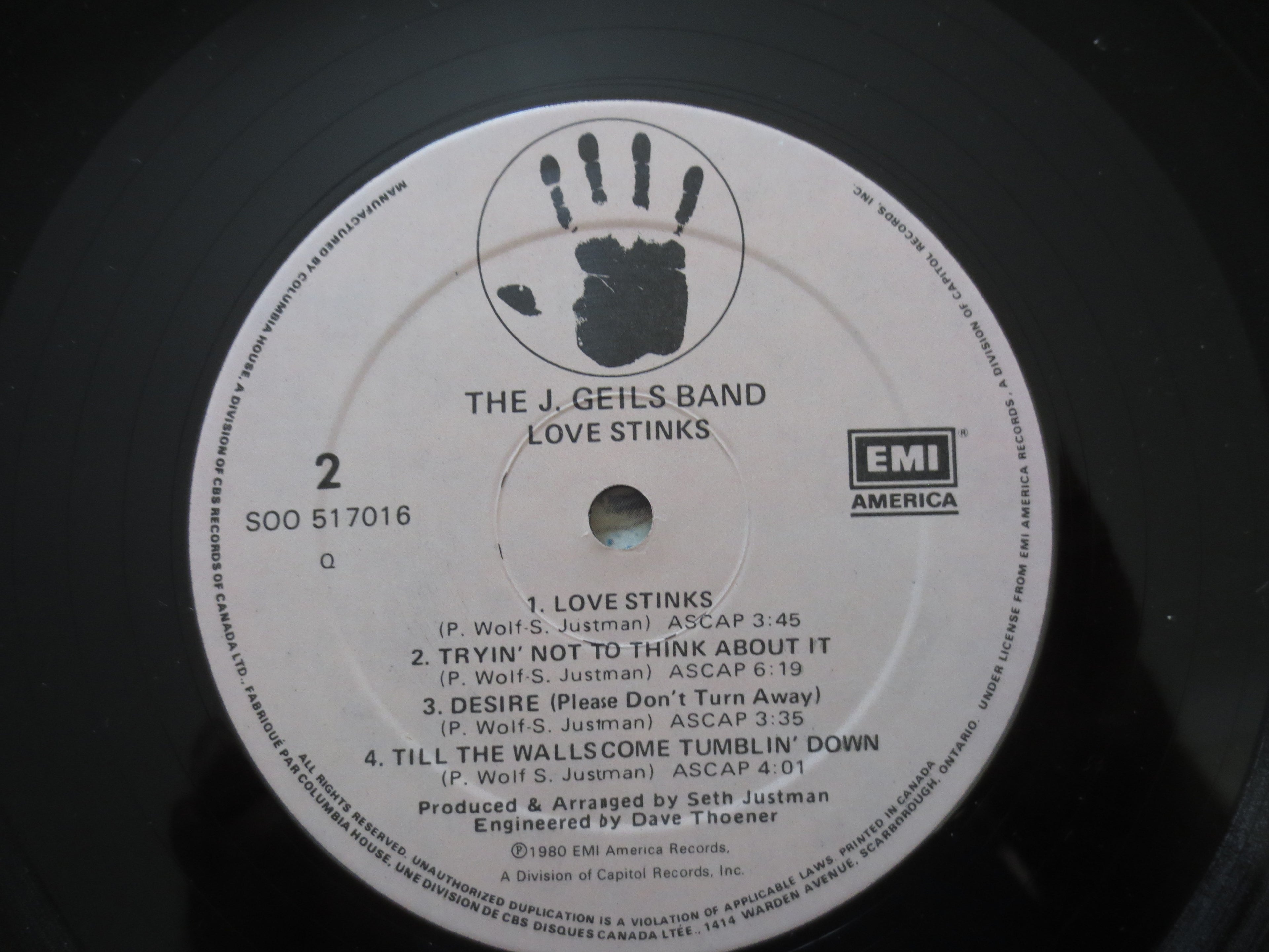 The J. Geils Band – Love Stinks (1980) Vinyl LP