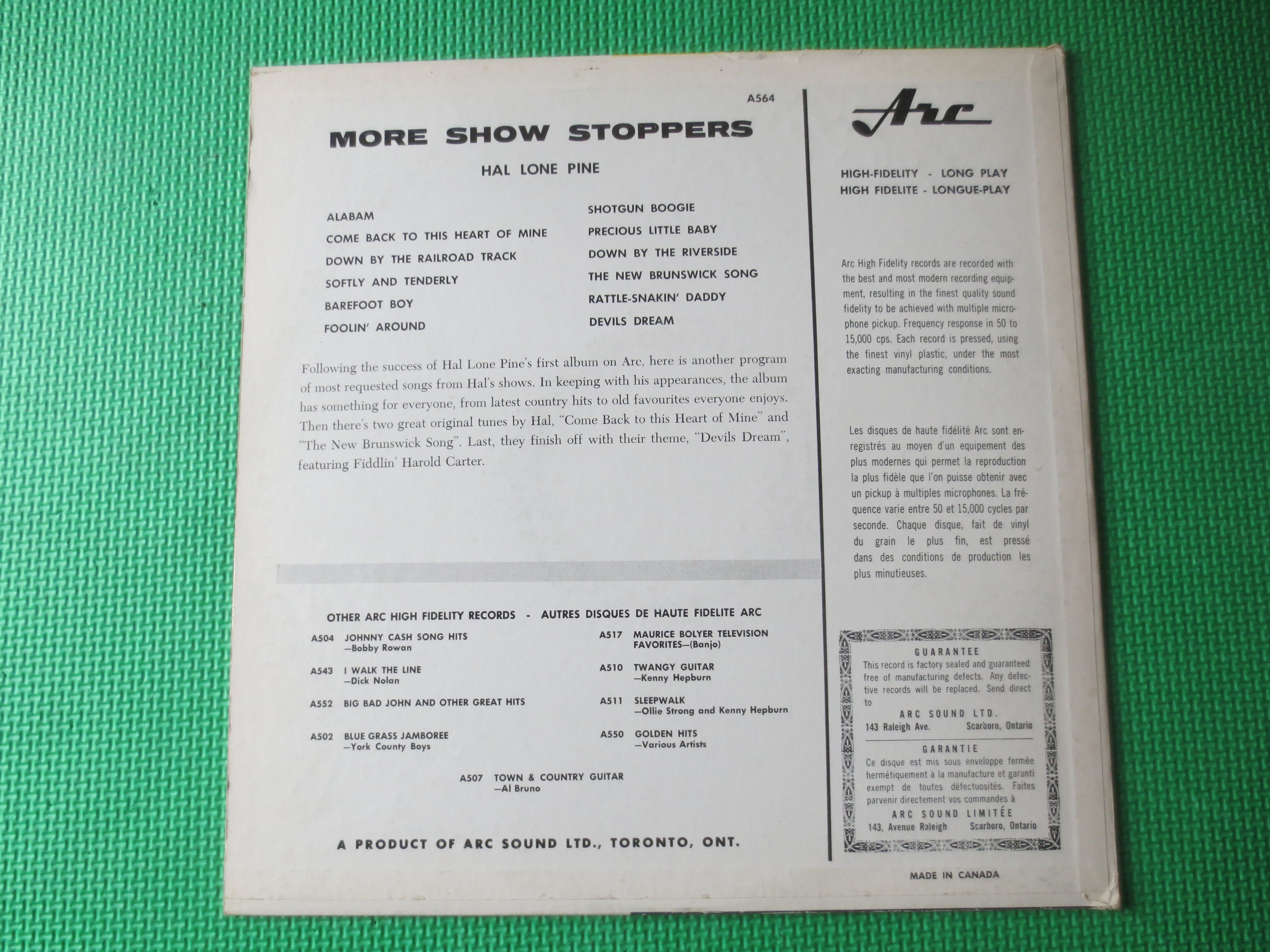 Hal Lone Pine – More Show Stoppers (1964) Vinyl LP