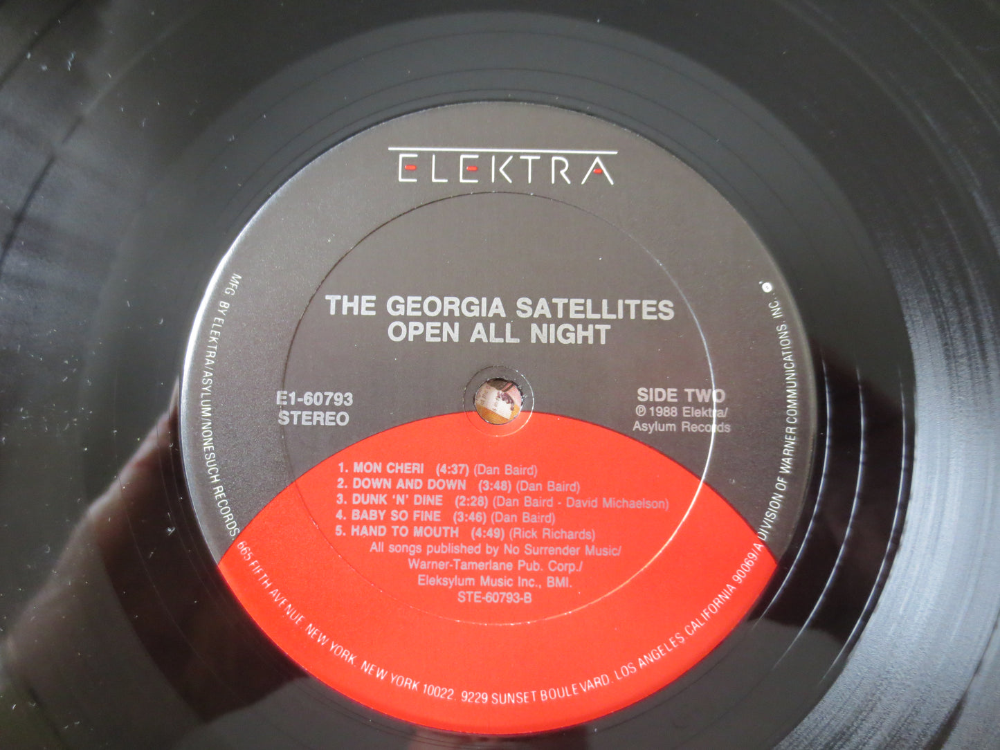 GEORGIA SATELLITES, Open All Night, Classic Rock Record, Vintage Vinyl, Classic Rock Albums, Vinyl Records, 1988 Records
