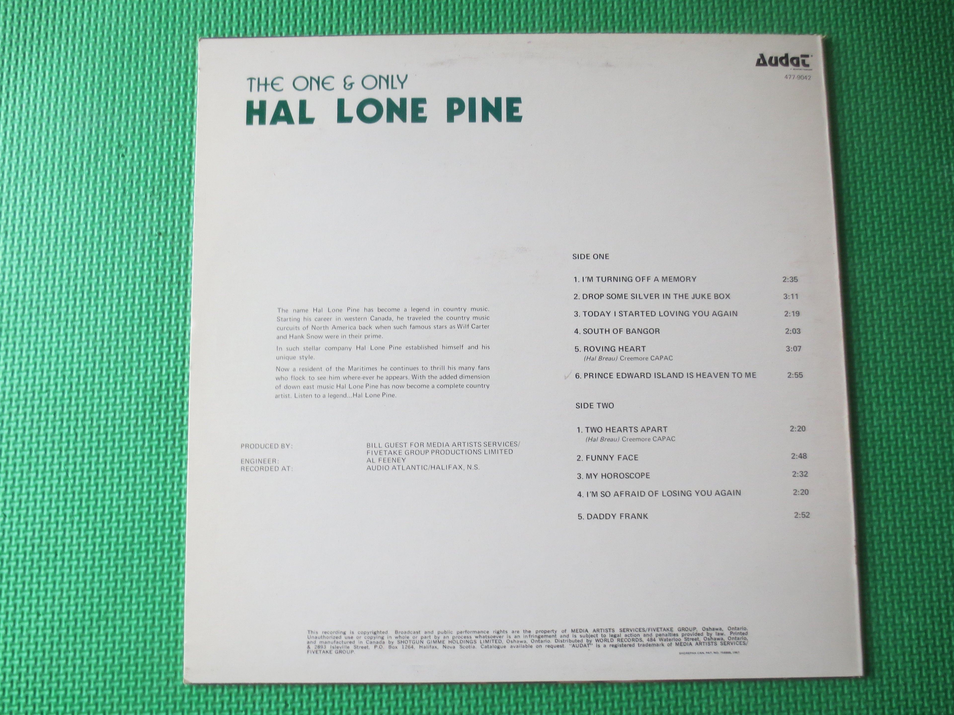 Hal Lone Pine – The One and Only (1973) Vinyl LP