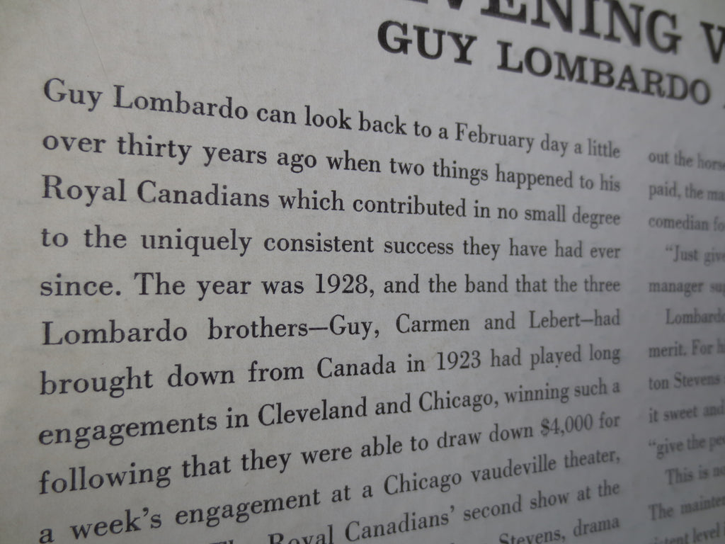 Guy Lombardo – An Evening with Guy Lombardo (1958) Vinyl LP