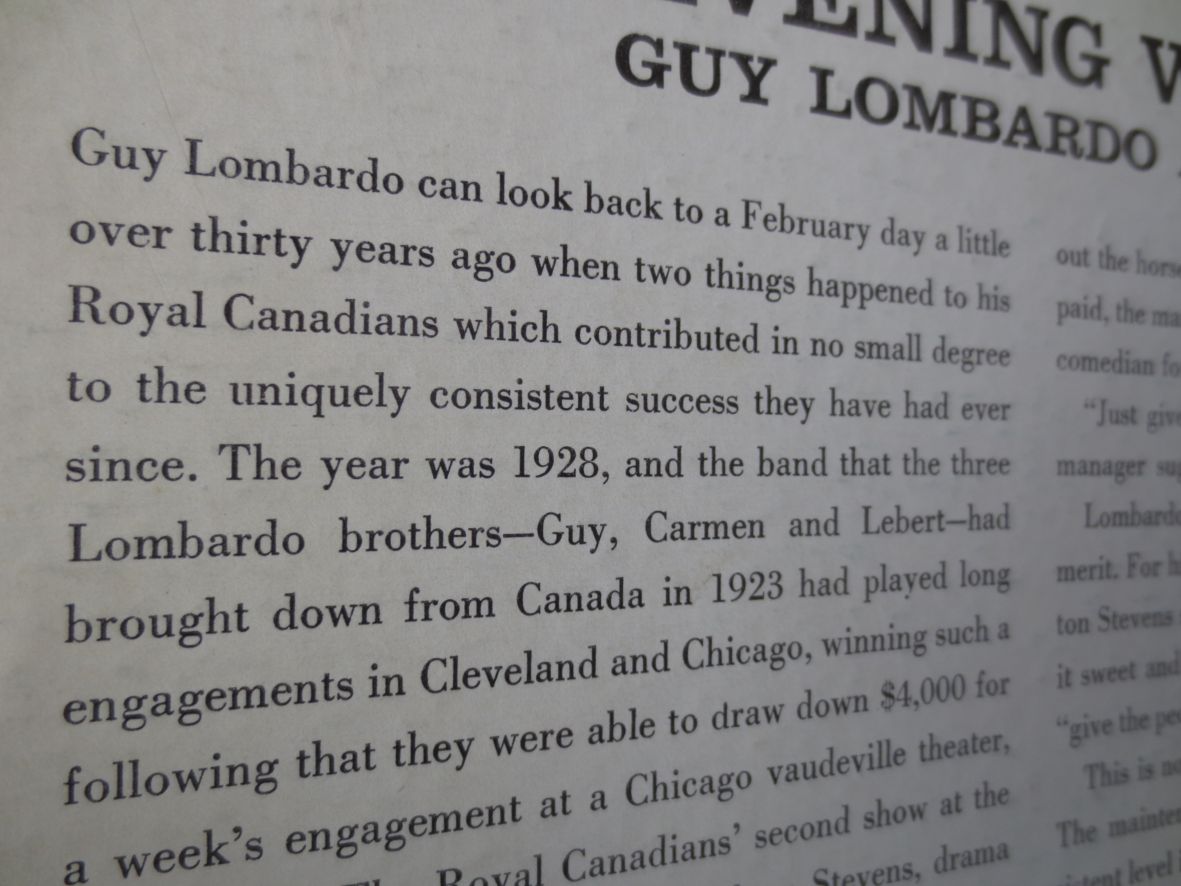 Guy Lombardo – An Evening with Guy Lombardo (1958) Vinyl LP