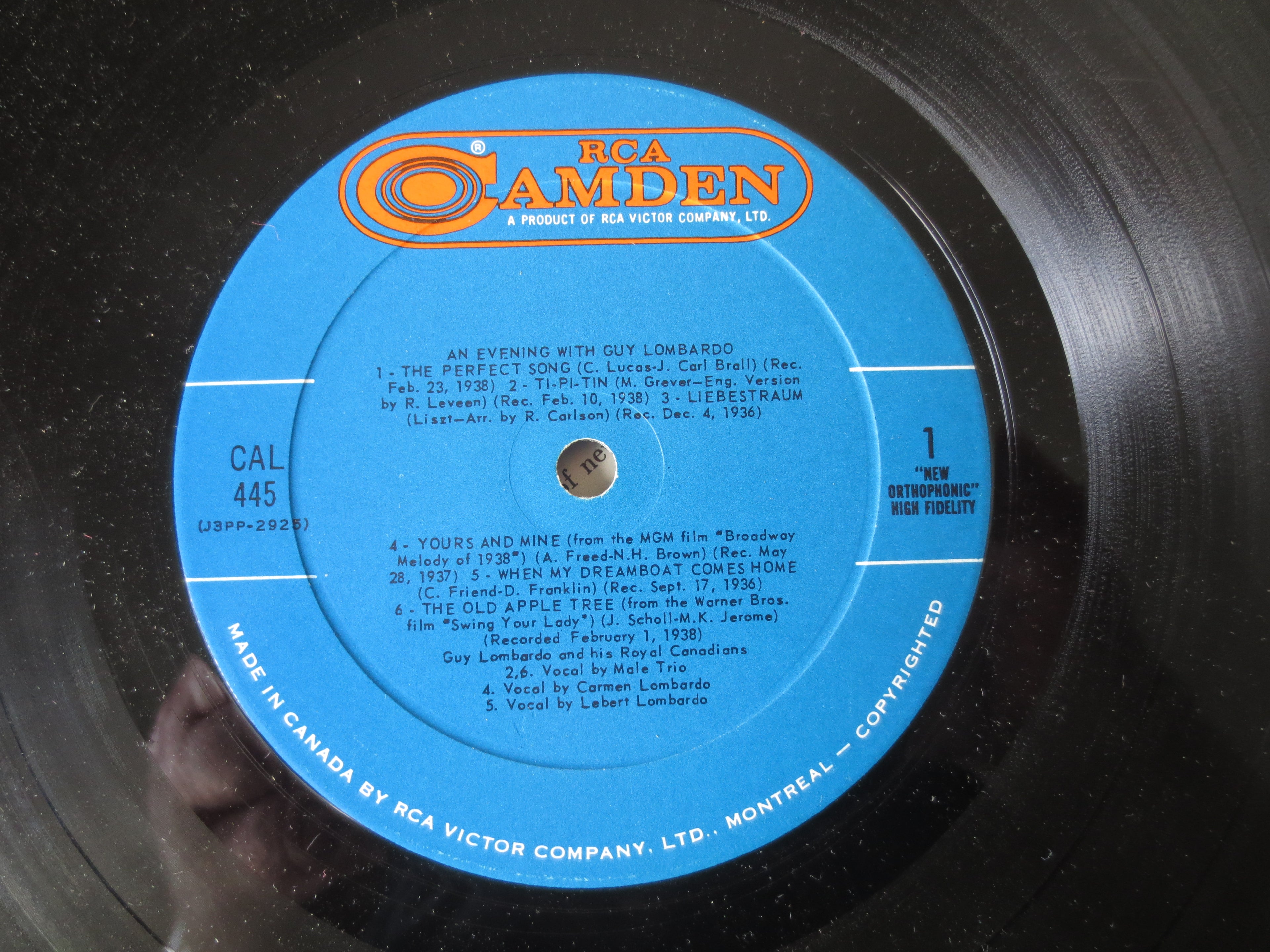 Guy Lombardo – An Evening with Guy Lombardo (1958) Vinyl LP