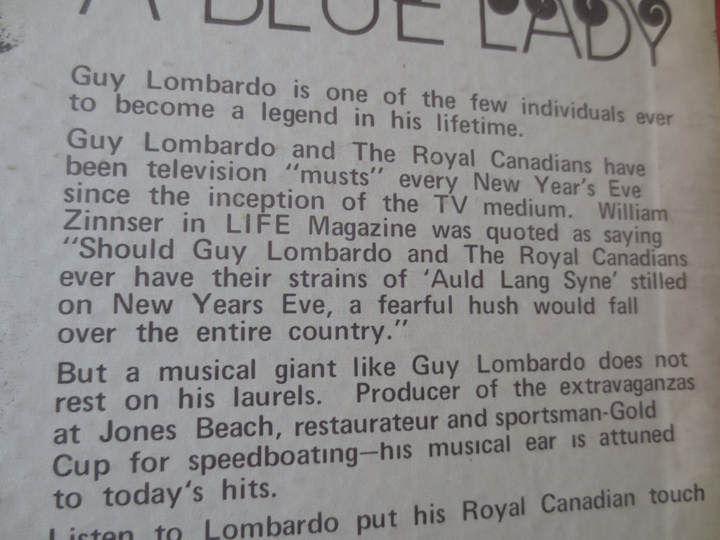 Guy Lombardo – Red Roses for a Blue Lady (1971) Vinyl LP