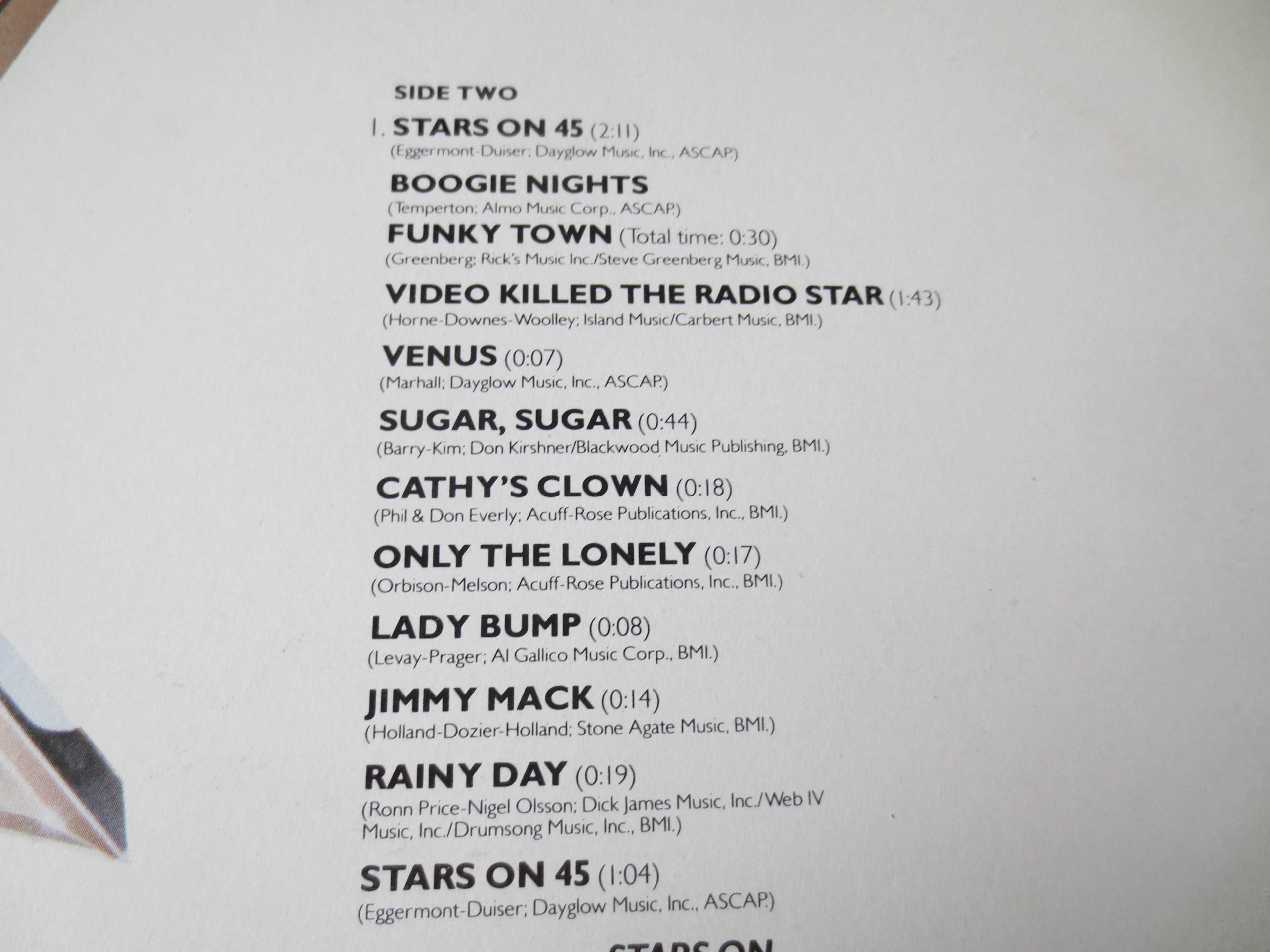 Stars on 45 – Beatles Medley (1981) Vinyl LP