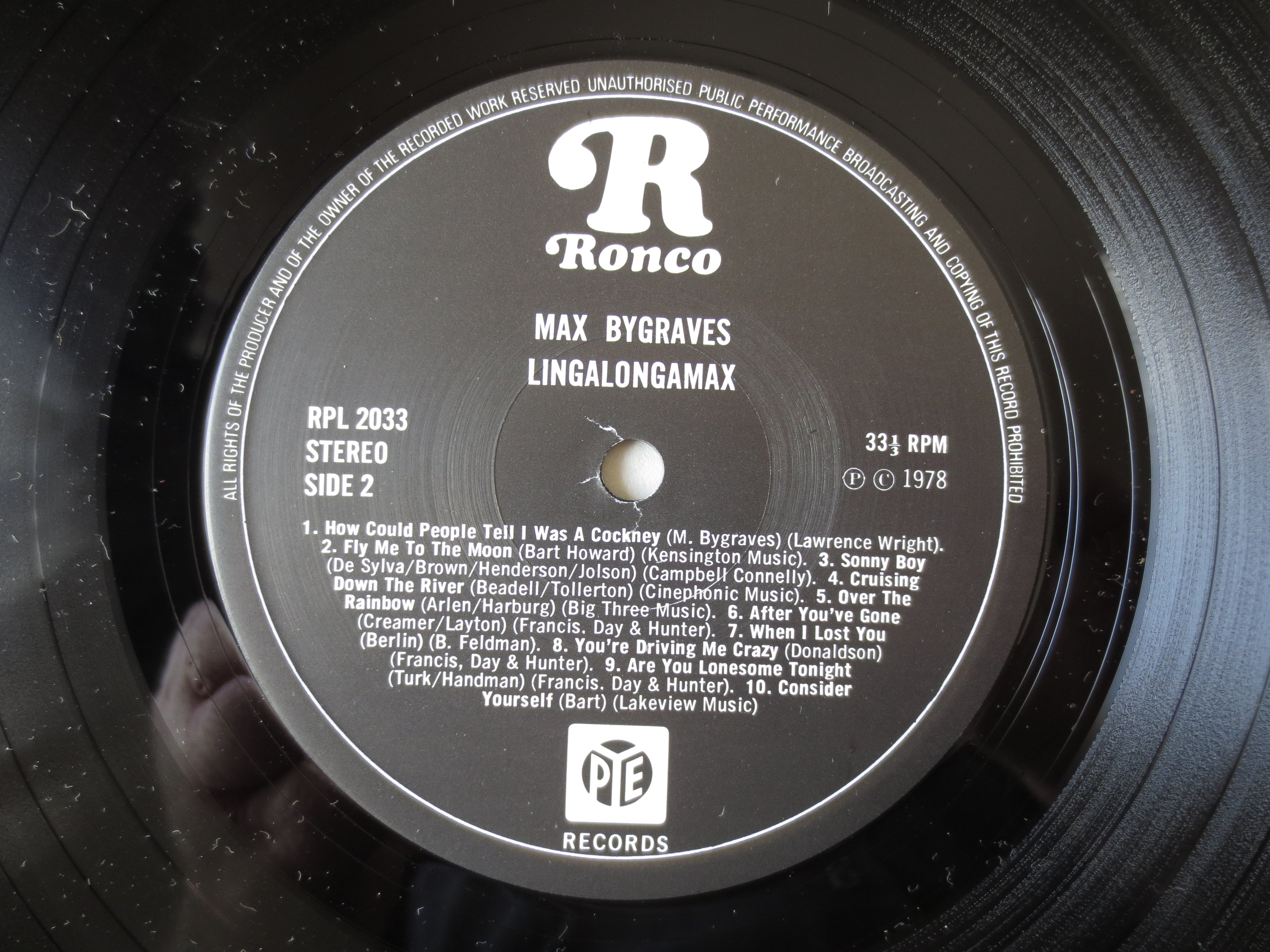 Max Bygraves – Lingalongamax (1977) Vinyl LP
