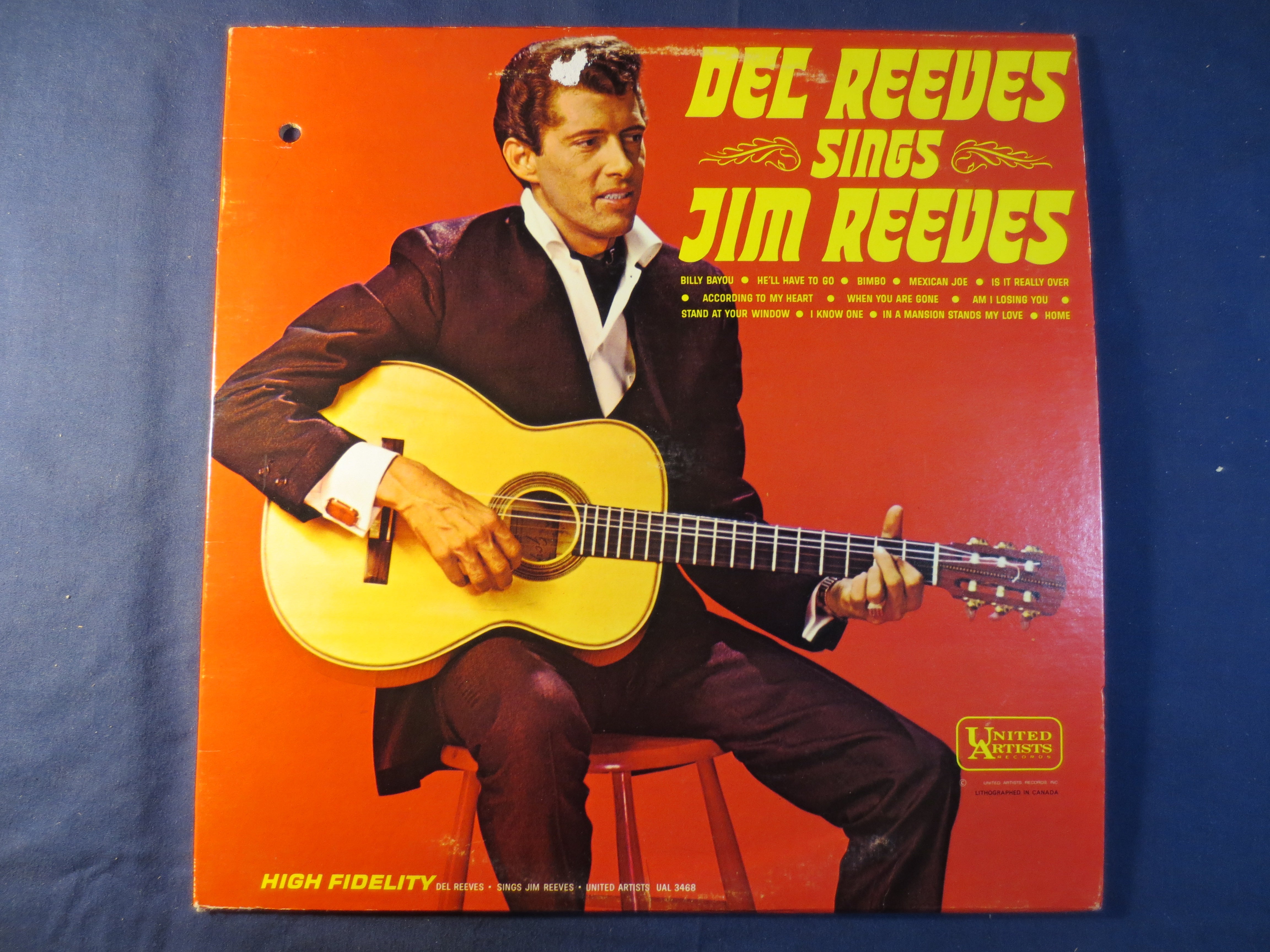 DEL REEVES, Sings JIM Reeves, Country Records, Del Reeves Record, Del ...