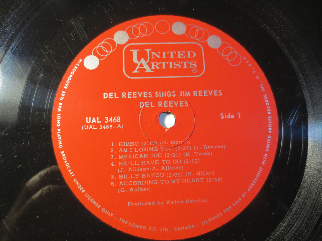 Del Reeves – Sings Jim Reeves (1965) Vinyl LP