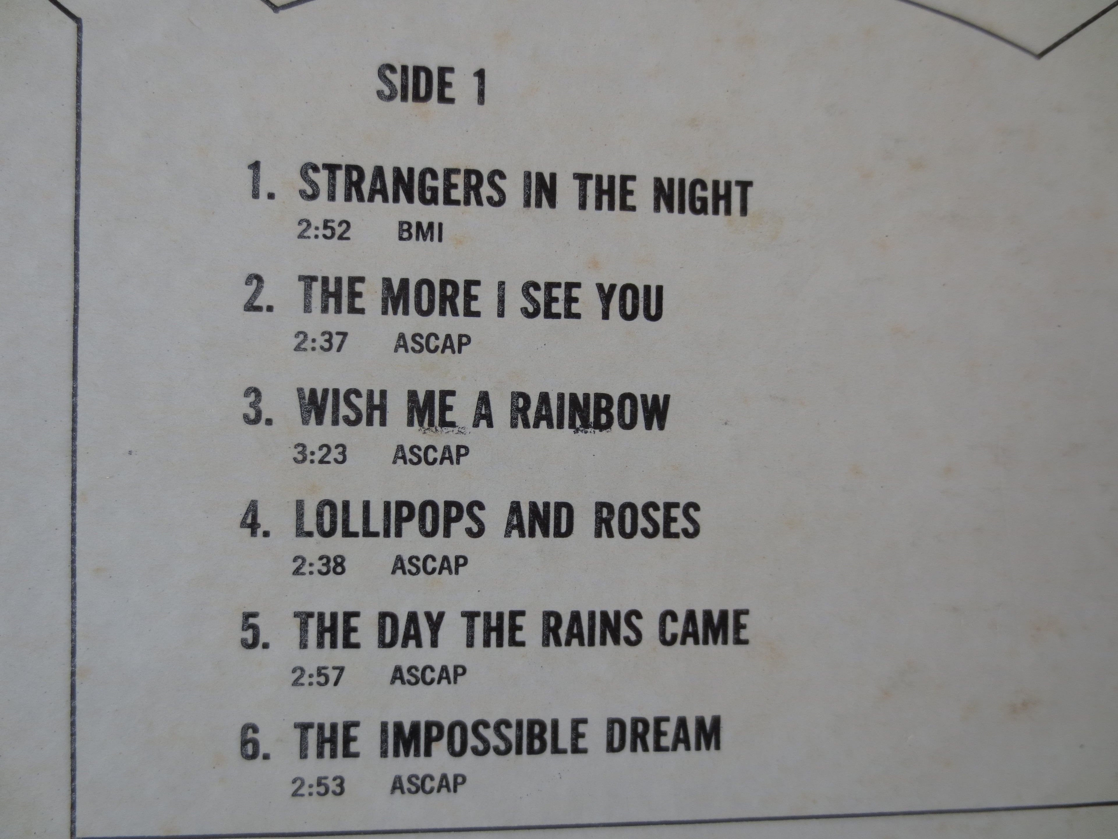 Günter Kallmann Chorus – Wish Me a Rainbow (1966) Vinyl LP