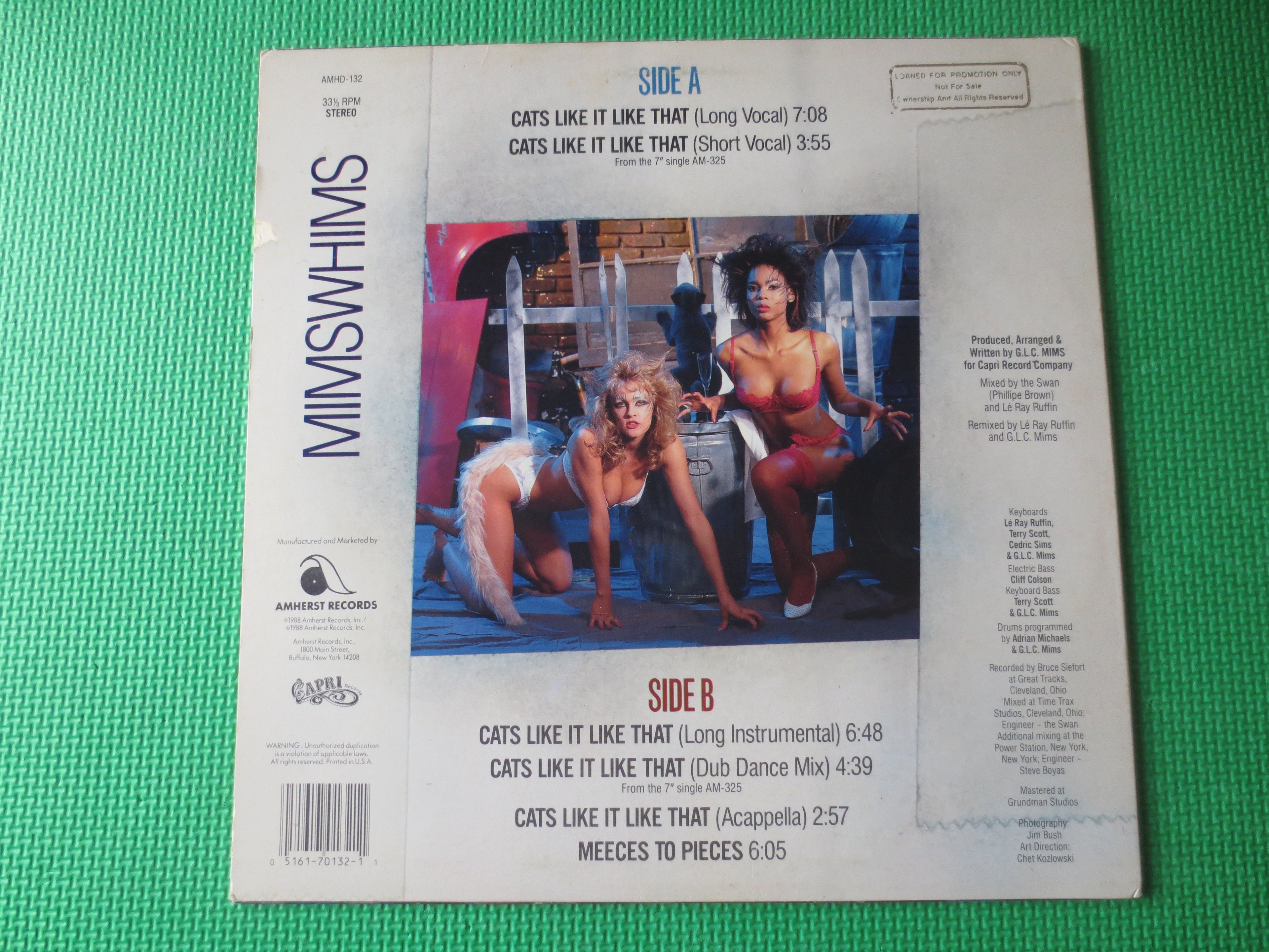 Mimswhims – Cats Like It Like That, 1988 Vinyl EP