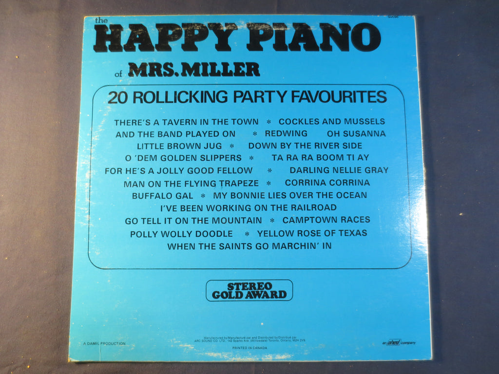 Mrs. Miller – The Happy Piano (1973) Vinyl LP