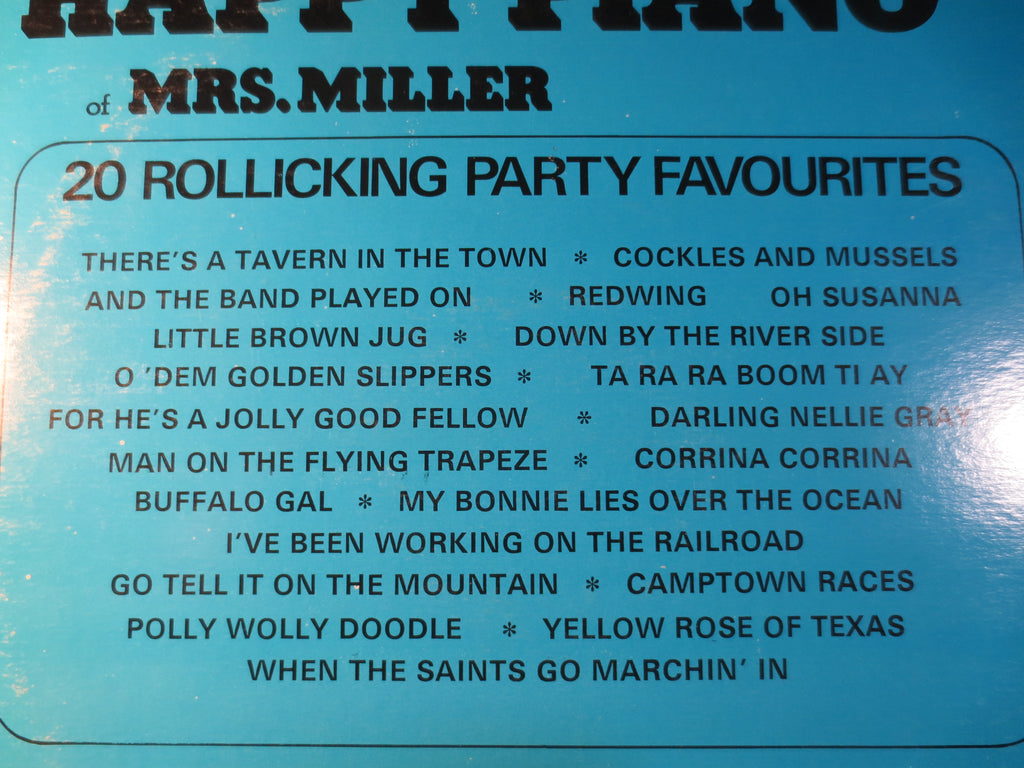 Mrs. Miller – The Happy Piano (1973) Vinyl LP