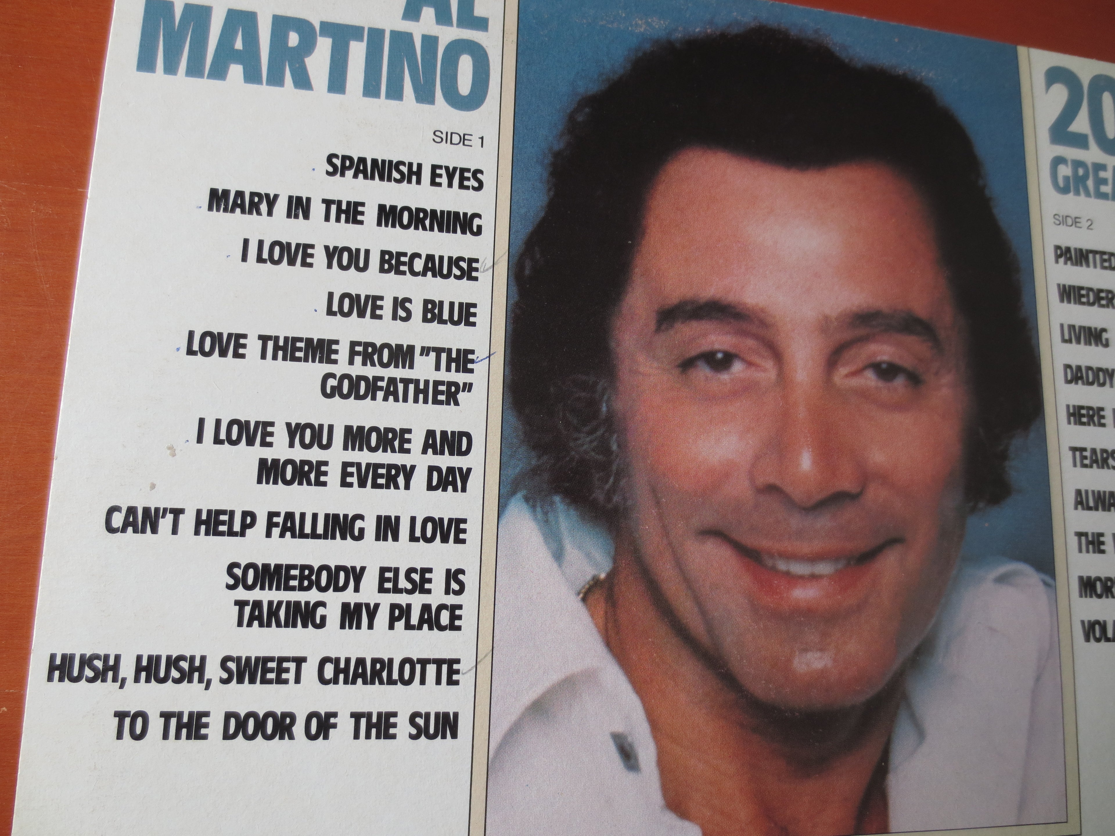 Al Martino – 20 Greatest Hits (1977) Vinyl LP