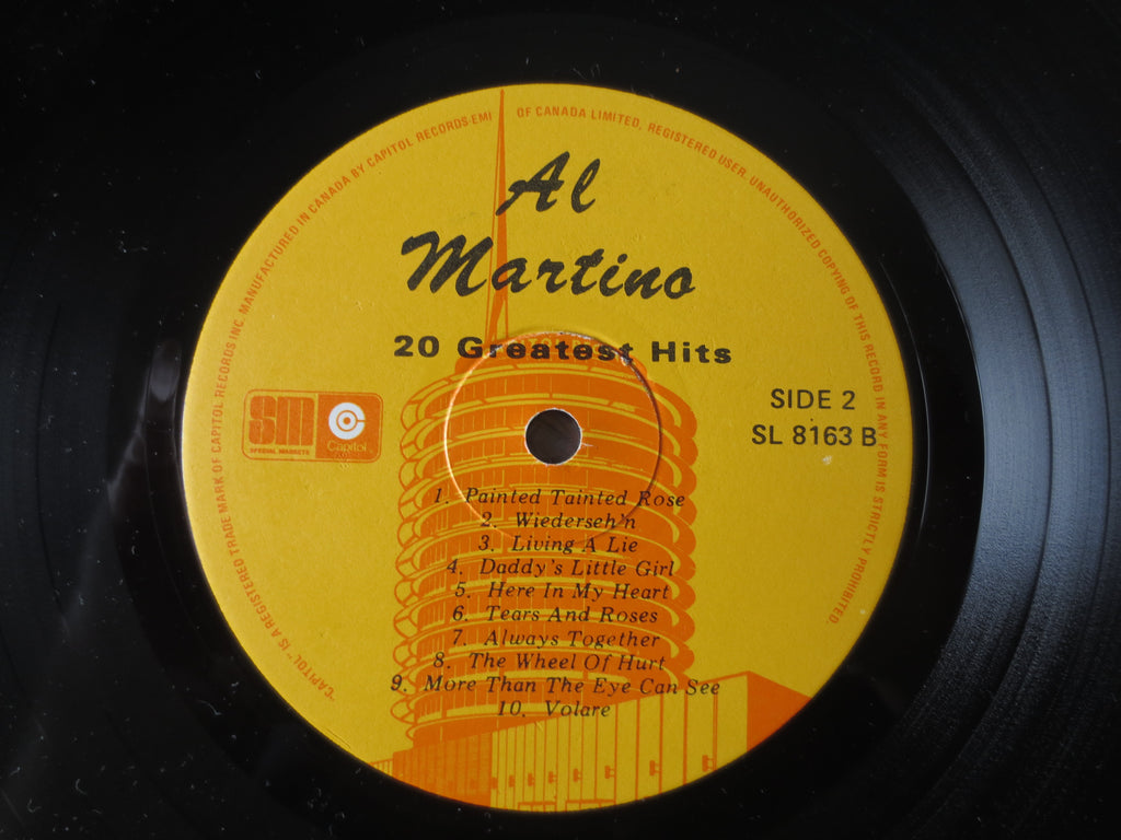 Al Martino – 20 Greatest Hits (1977) Vinyl LP