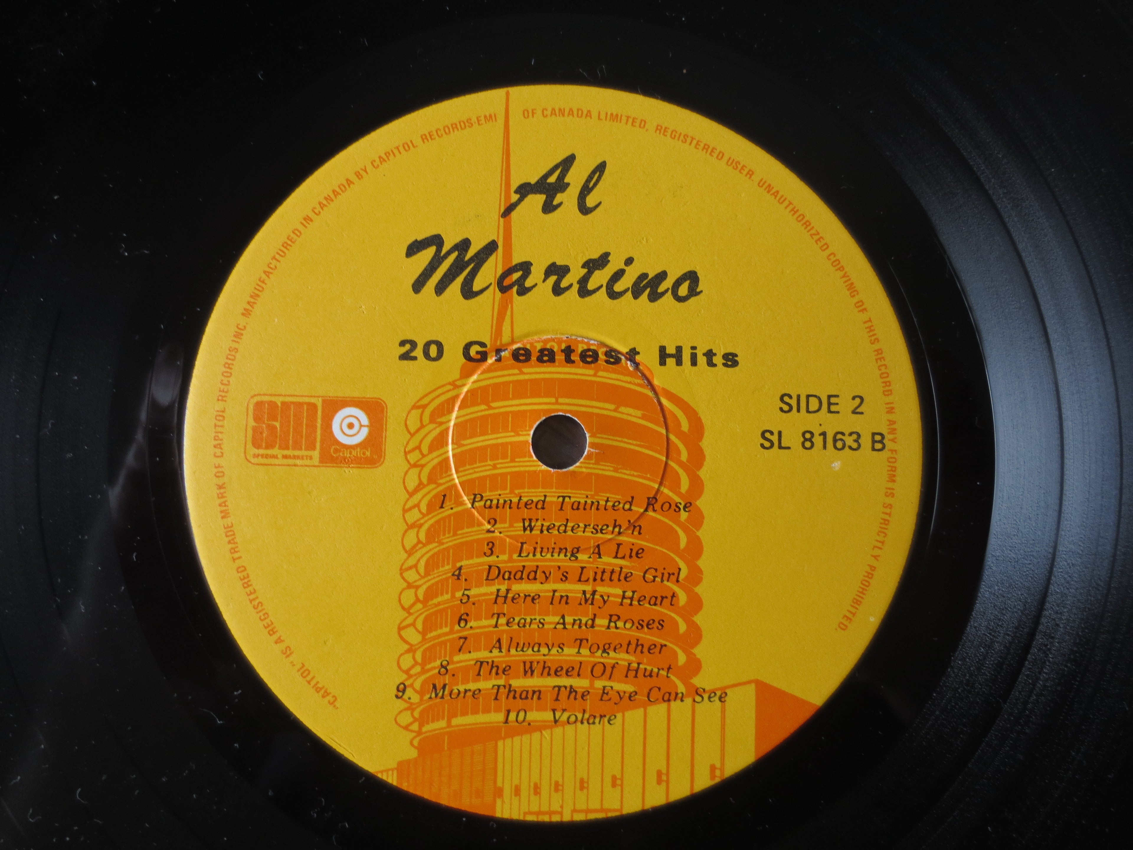 Al Martino – 20 Greatest Hits (1977) Vinyl LP