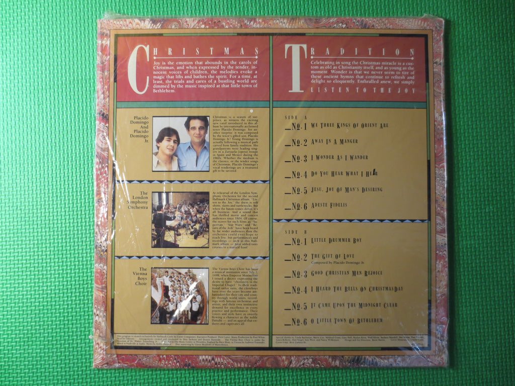 Plácido Domingo – Christmas, Listen to the Joy (1986) Vinyl LP