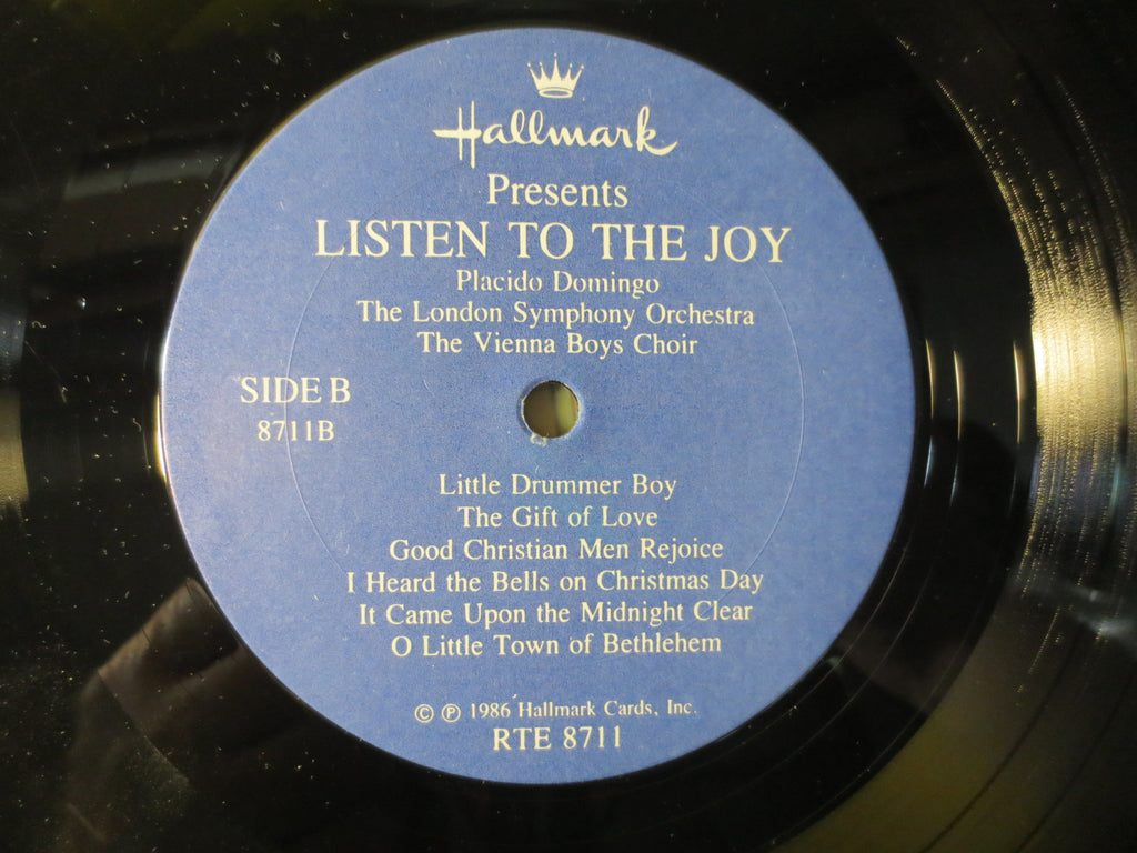 Plácido Domingo – Christmas, Listen to the Joy (1986) Vinyl LP
