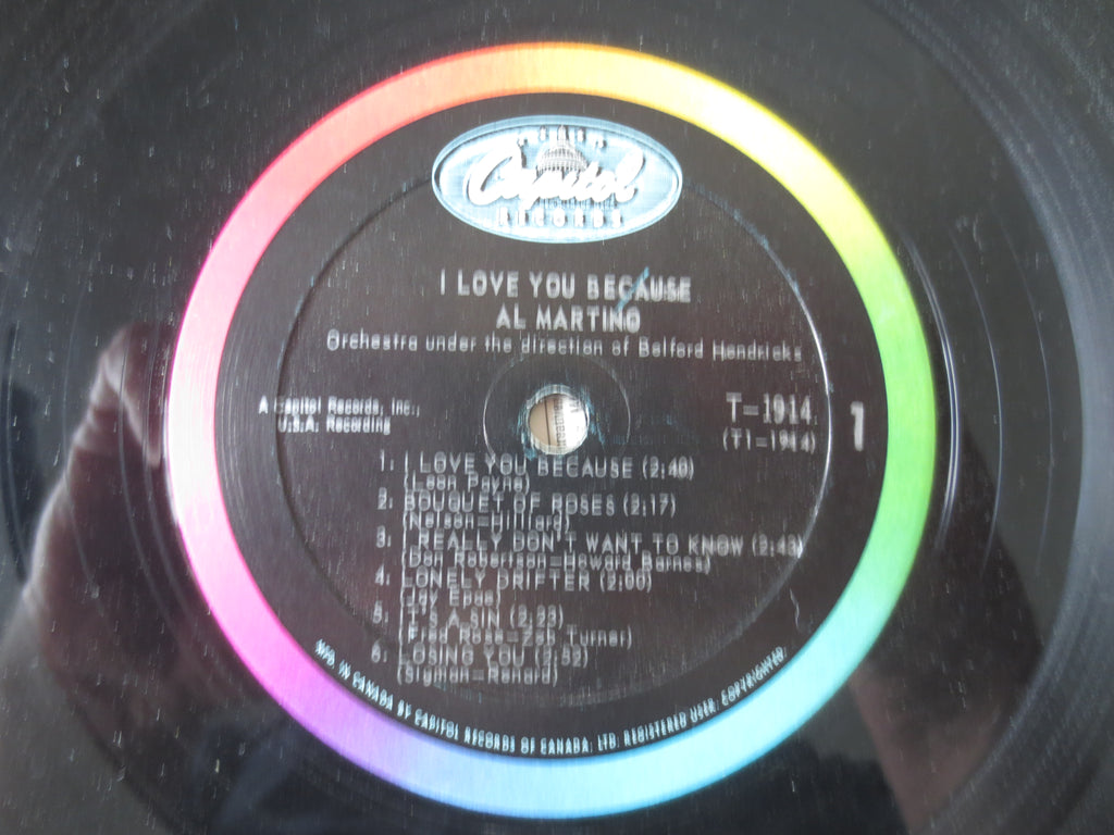 Al Martino – I Love You Because (1963) Vinyl LP