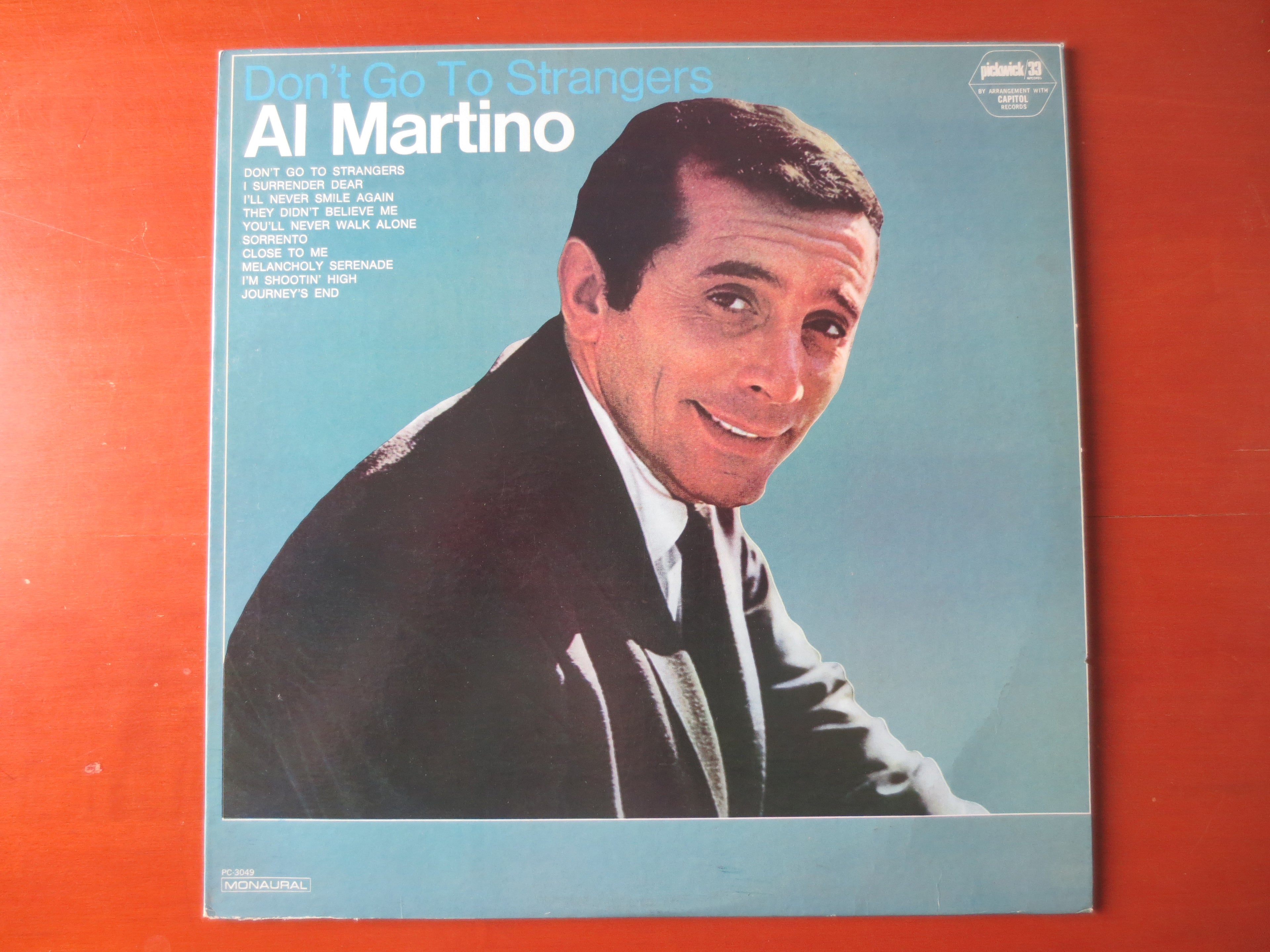 Al Martino – Don't Go to Strangers (1966) Vinyl LP
