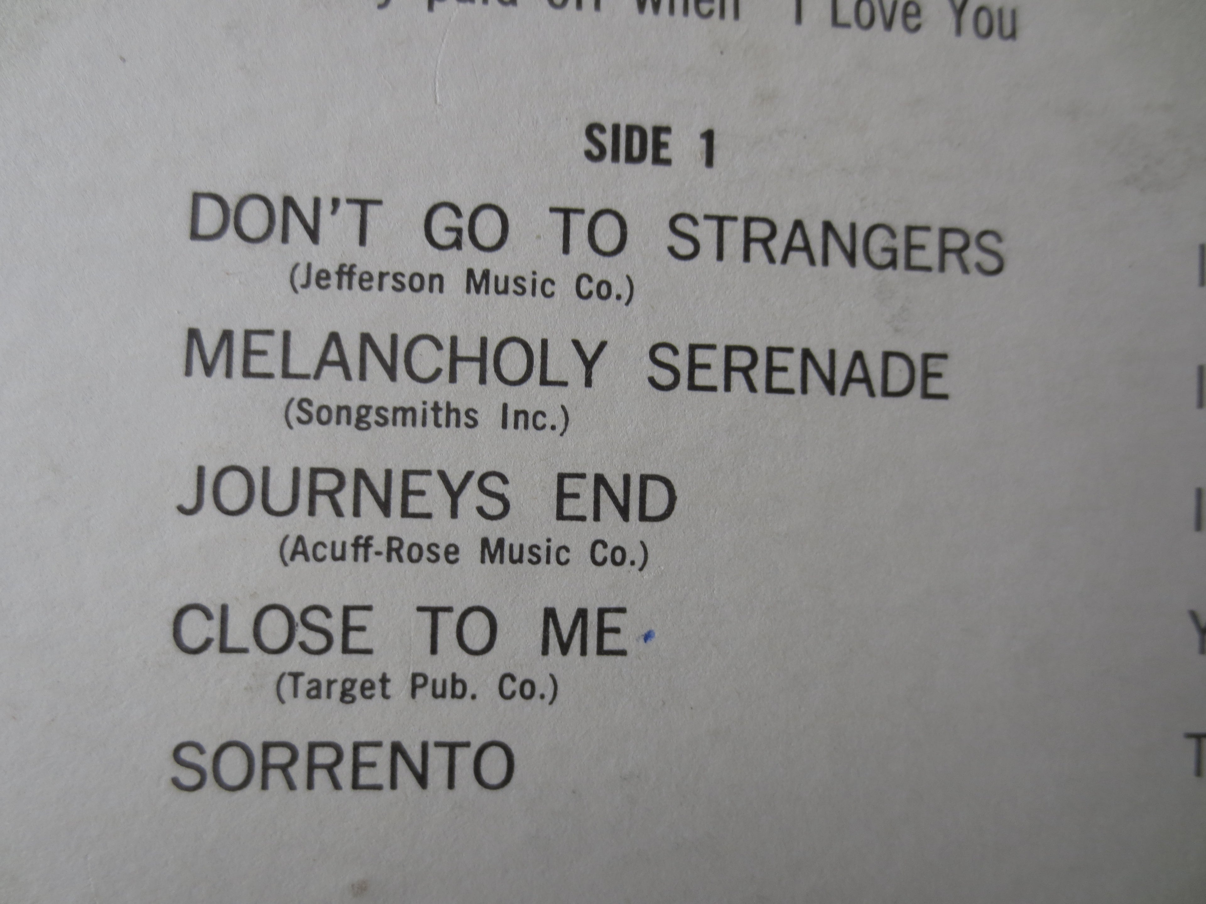 Al Martino – Don't Go to Strangers (1966) Vinyl LP