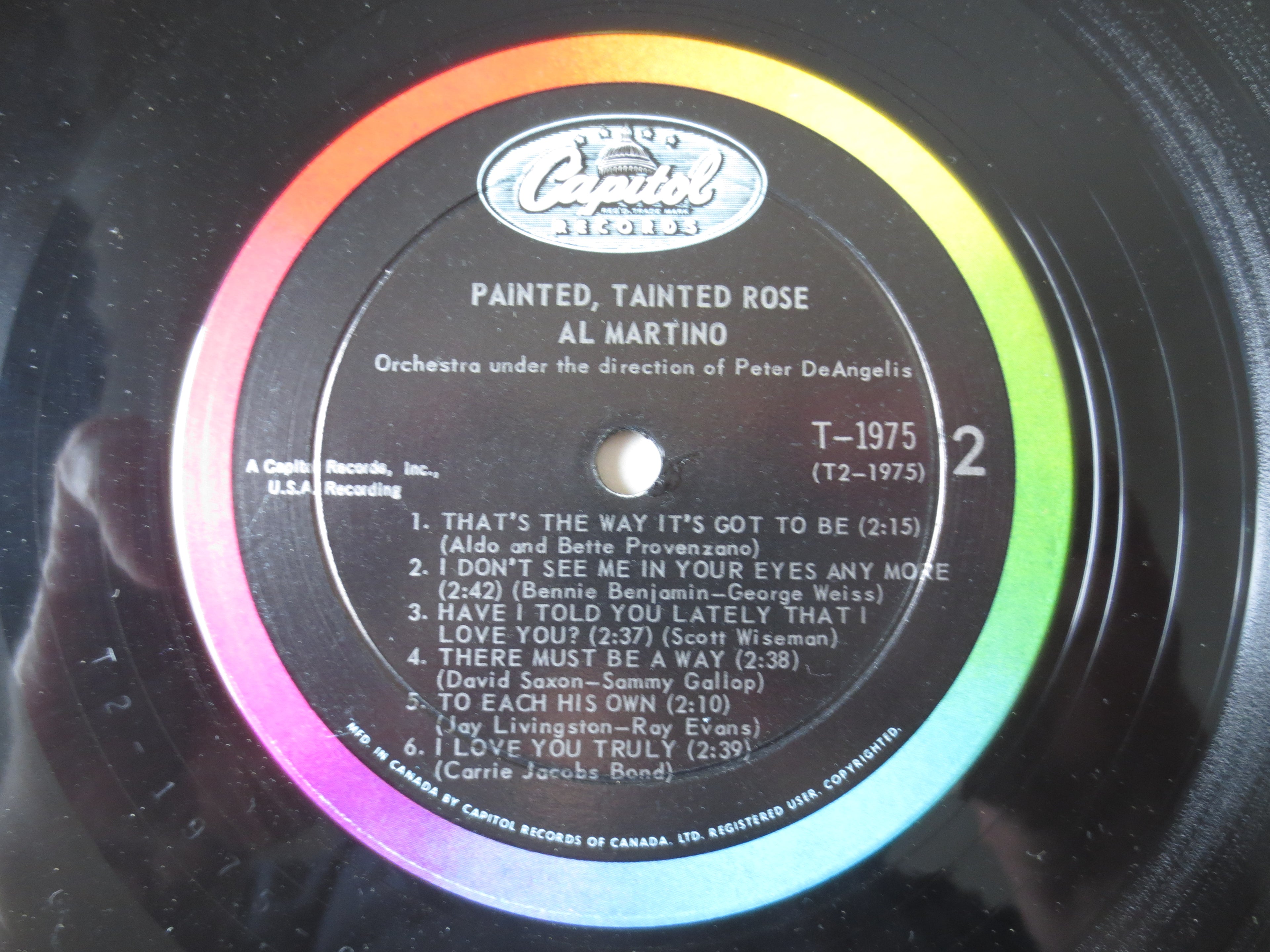 Al Martino – Painted, Tainted Rose (1963) Vinyl LP