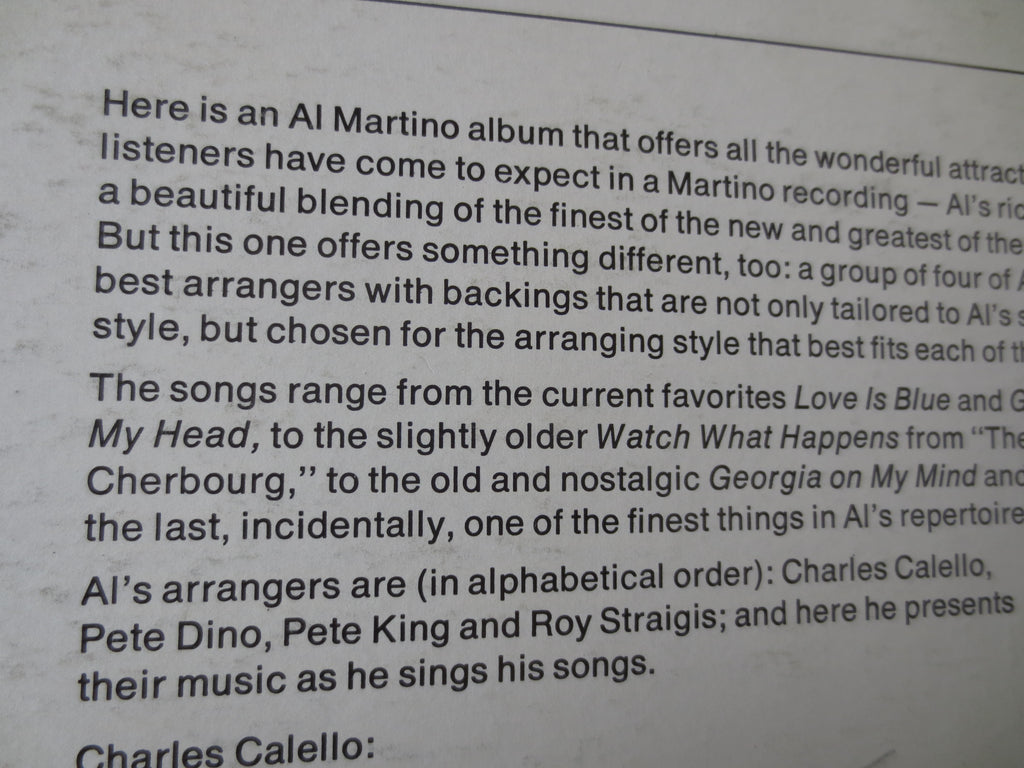 Al Martino – Love Is Blue (1968) Vinyl LP