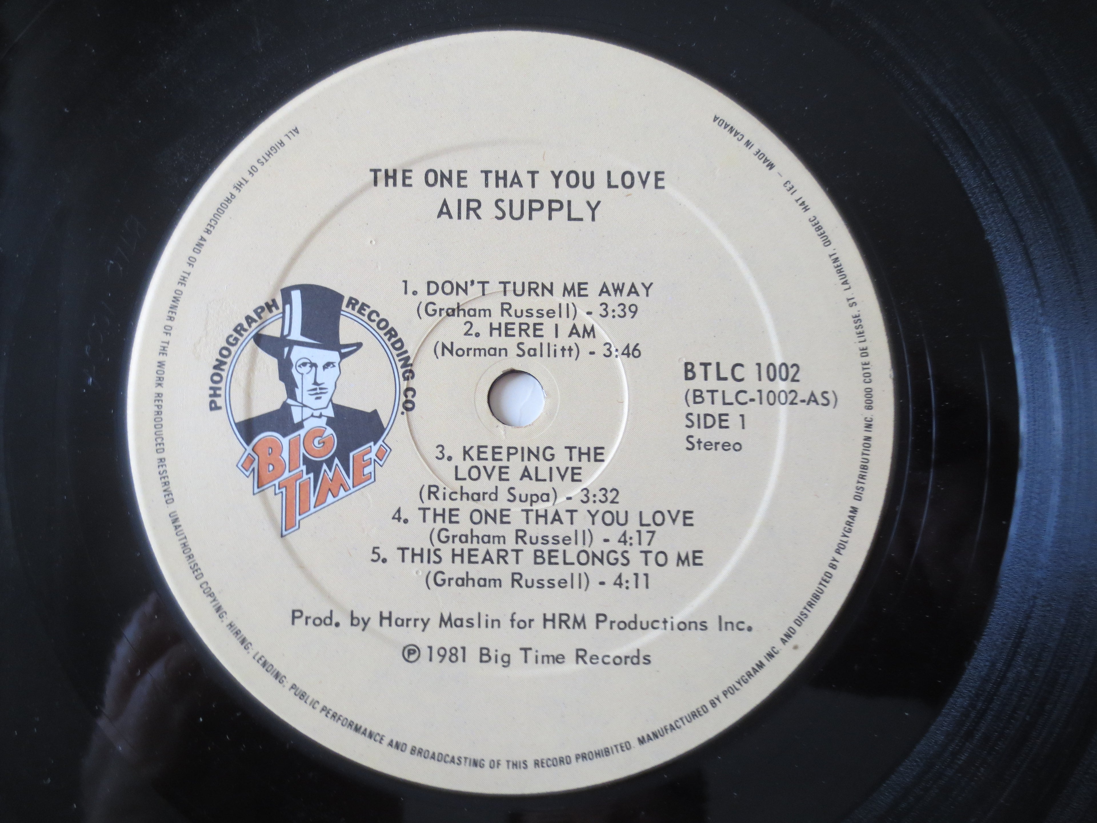 Air Supply – The One That You Love (1981) Vinyl LP