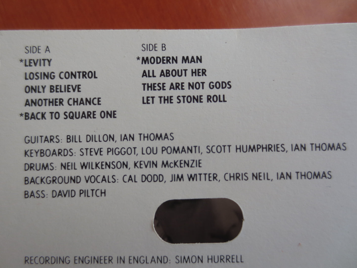 IAN THOMAS Tape, LEVITY Album, Ian Thomas Album, Ian Thomas Music, Ian Thomas Song, Tape Cassette, Cassette, 1988 Cassette
