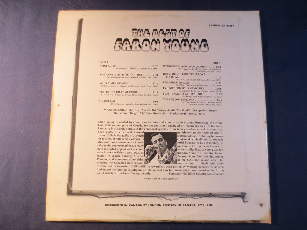Faron Young – The Best of Faron Young (1970) Vinyl LP