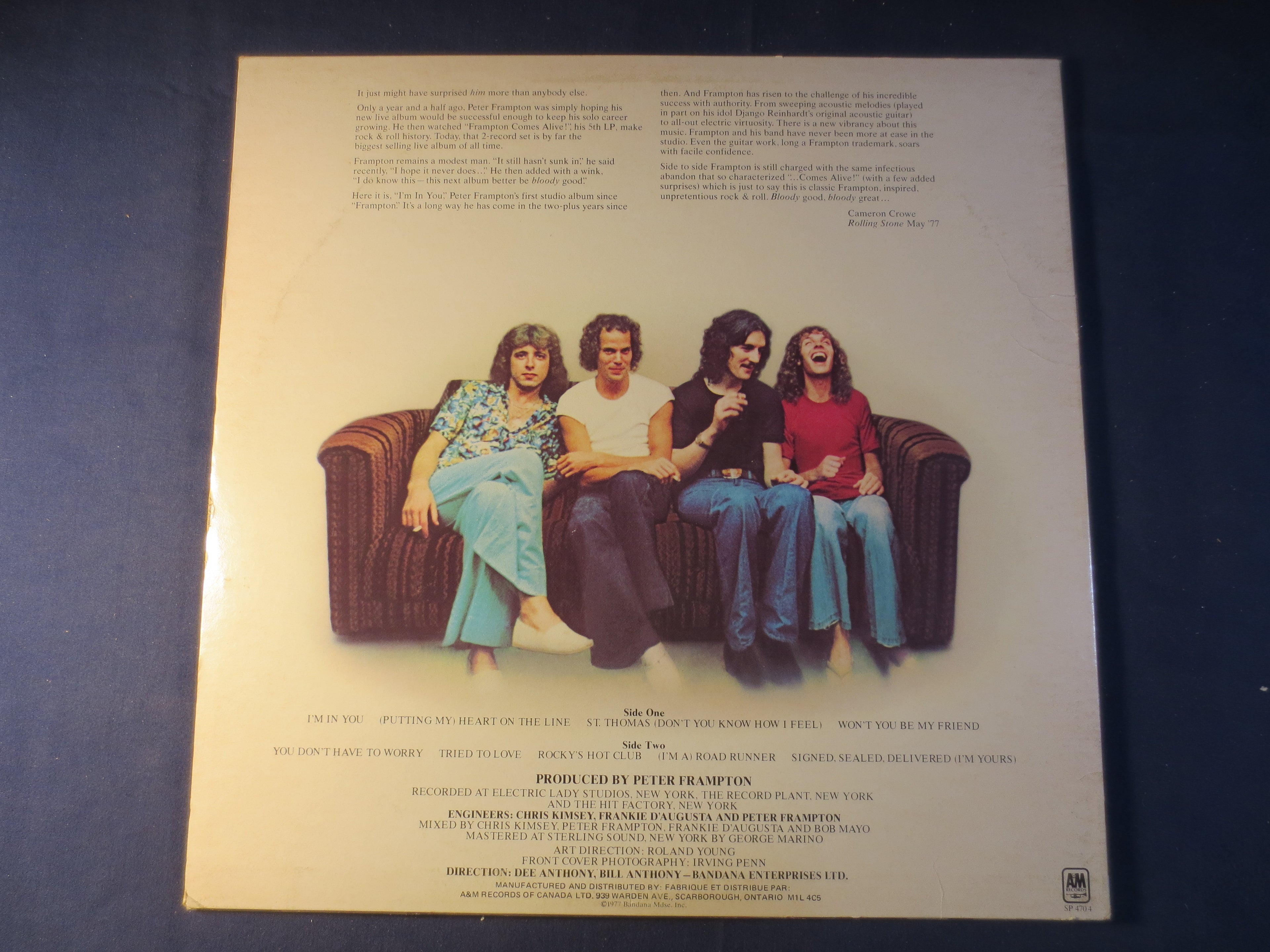 Peter Frampton – I'm in You (1977) Vinyl LP