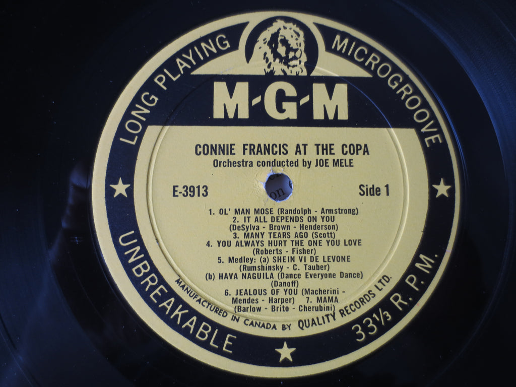 Connie Francis – At the Copa (1961) Vinyl LP