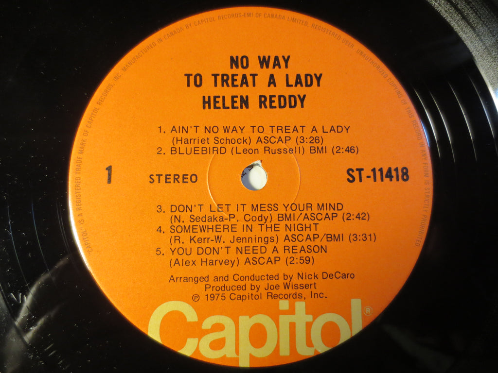 Helen Reddy – No Way to Treat a Lady (1975) Vinyl LP