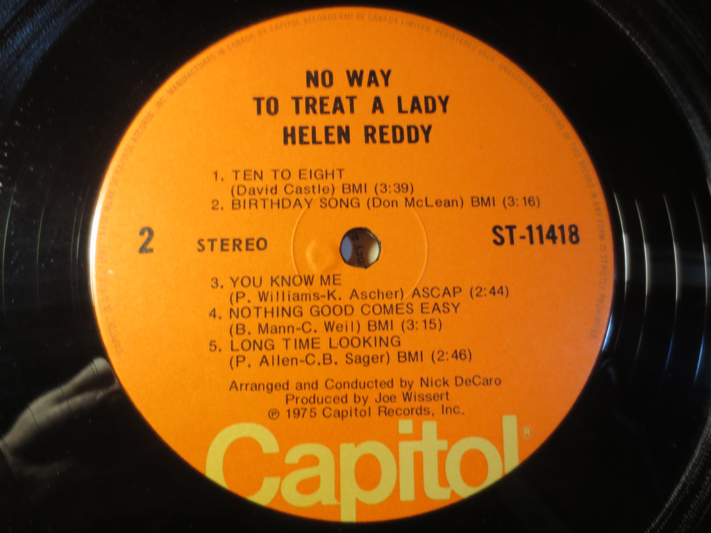Helen Reddy – No Way to Treat a Lady (1975) Vinyl LP