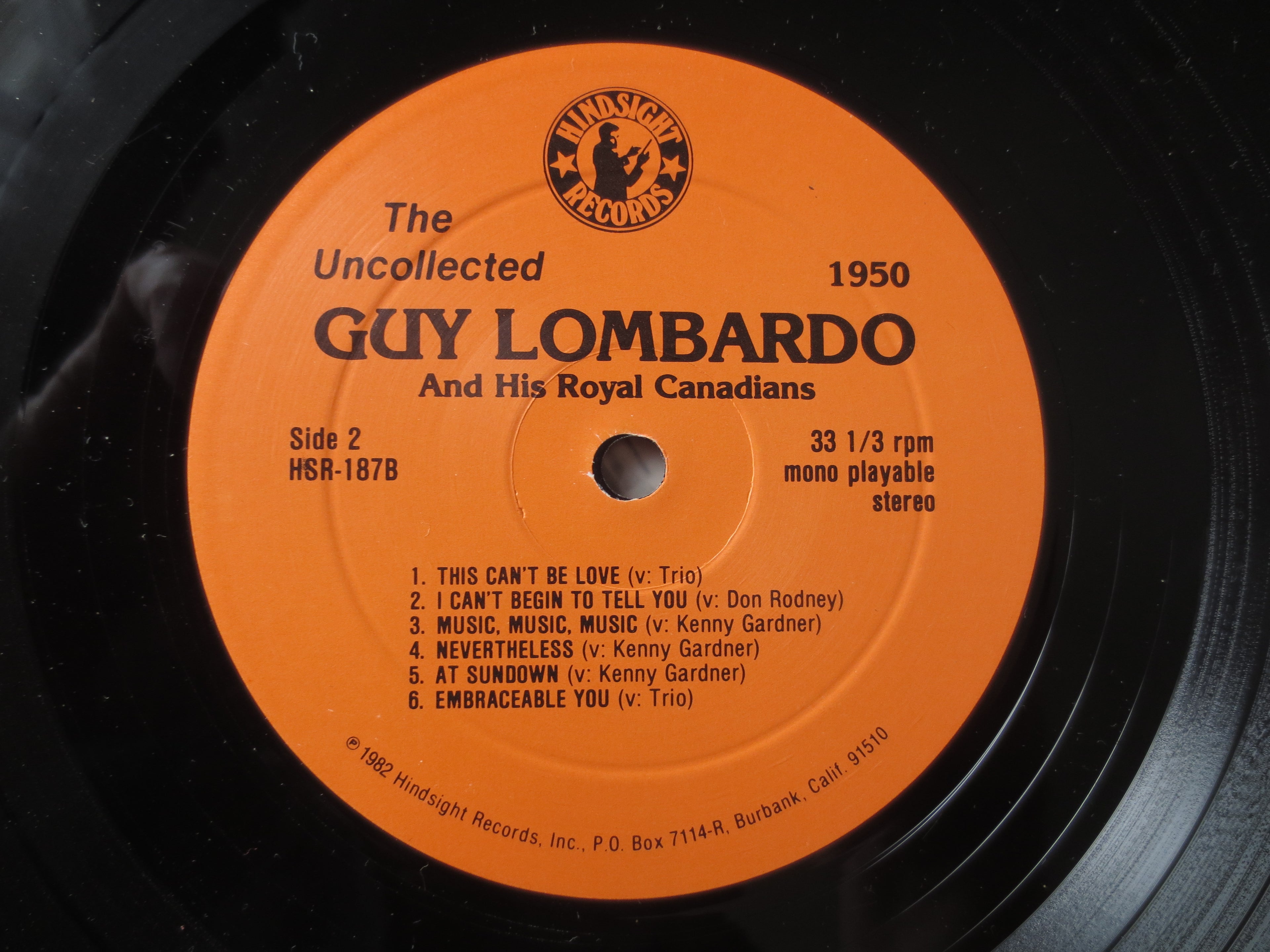 Guy Lombardo – The Uncollected (1982) Vinyl LP