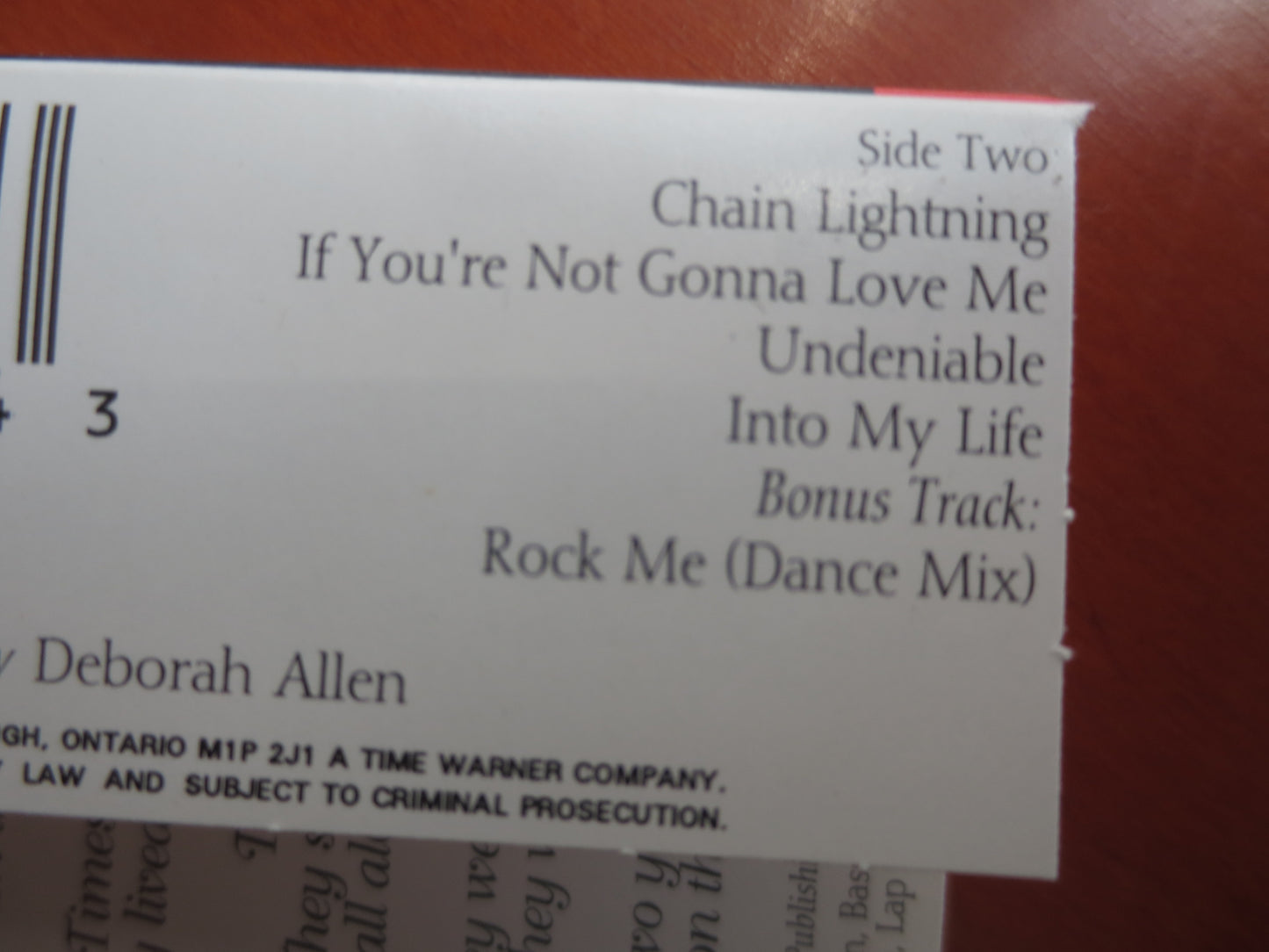 DEBORAH ALLEN Tape, Delta DREAMLAND, Deborah Allen  Album, Deborah Allen Music, Tape Cassette, Cassette, 1993 Cassette